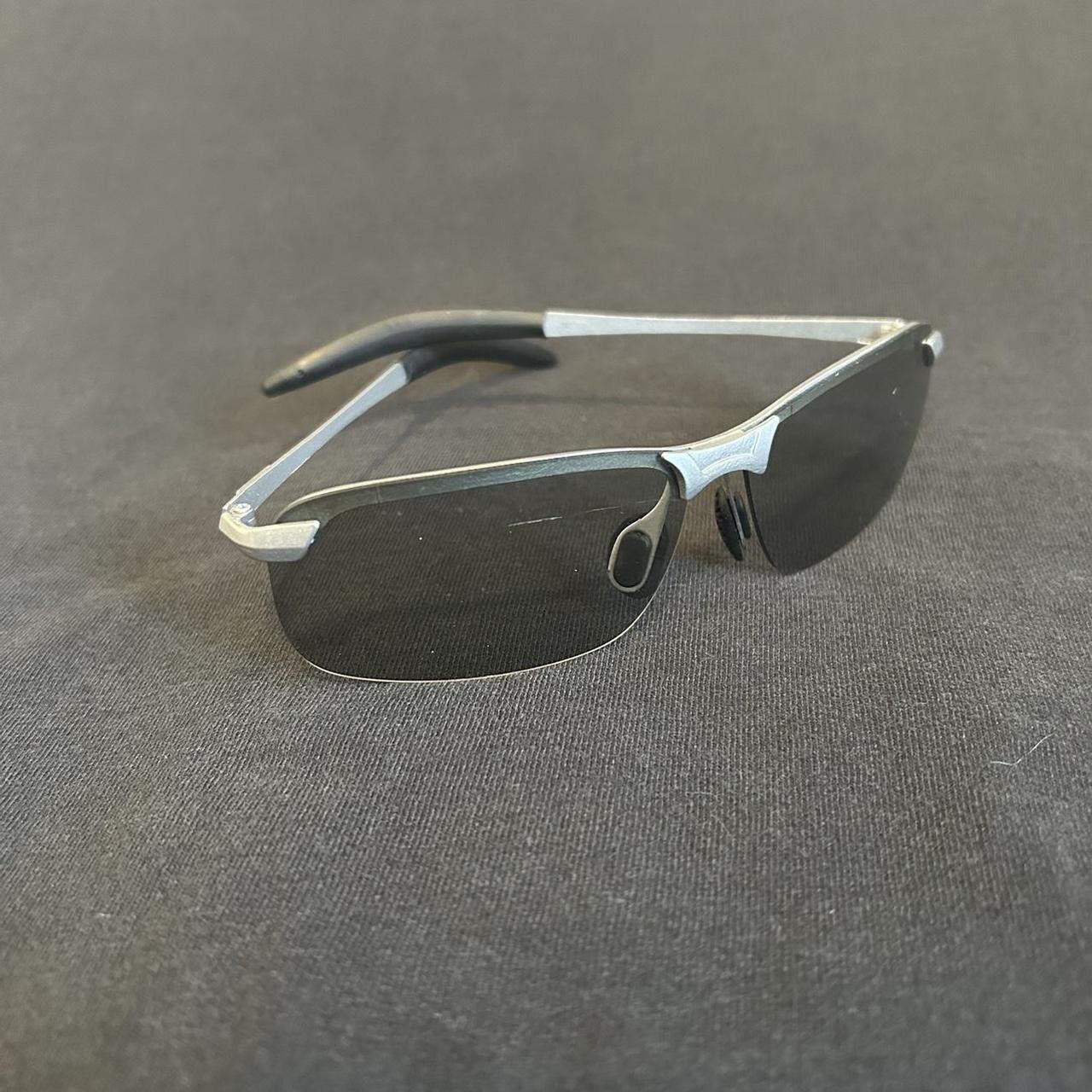Japanese Brand × Vintage Y2K 2000s Style Cycling Skater Hip hop Black Tint Sunglasses Size ONE SIZE - 1 Thumbnail
