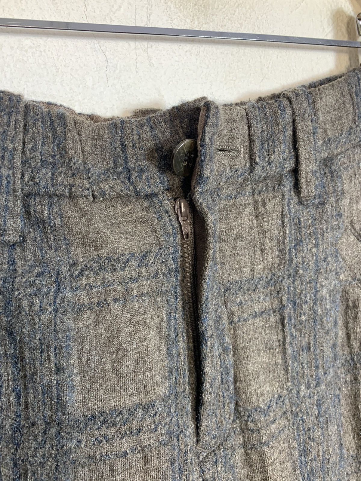 Issey Miyake Plantation Issey Miyake Chambray Pleated Checked Pan Size US 30 / EU 46 - 8 Thumbnail