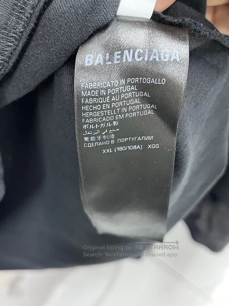 Balenciaga Balenciaga Reversed Print Letter Short Sleeve Size US XXL / EU 58 / 5 - 5 Thumbnail