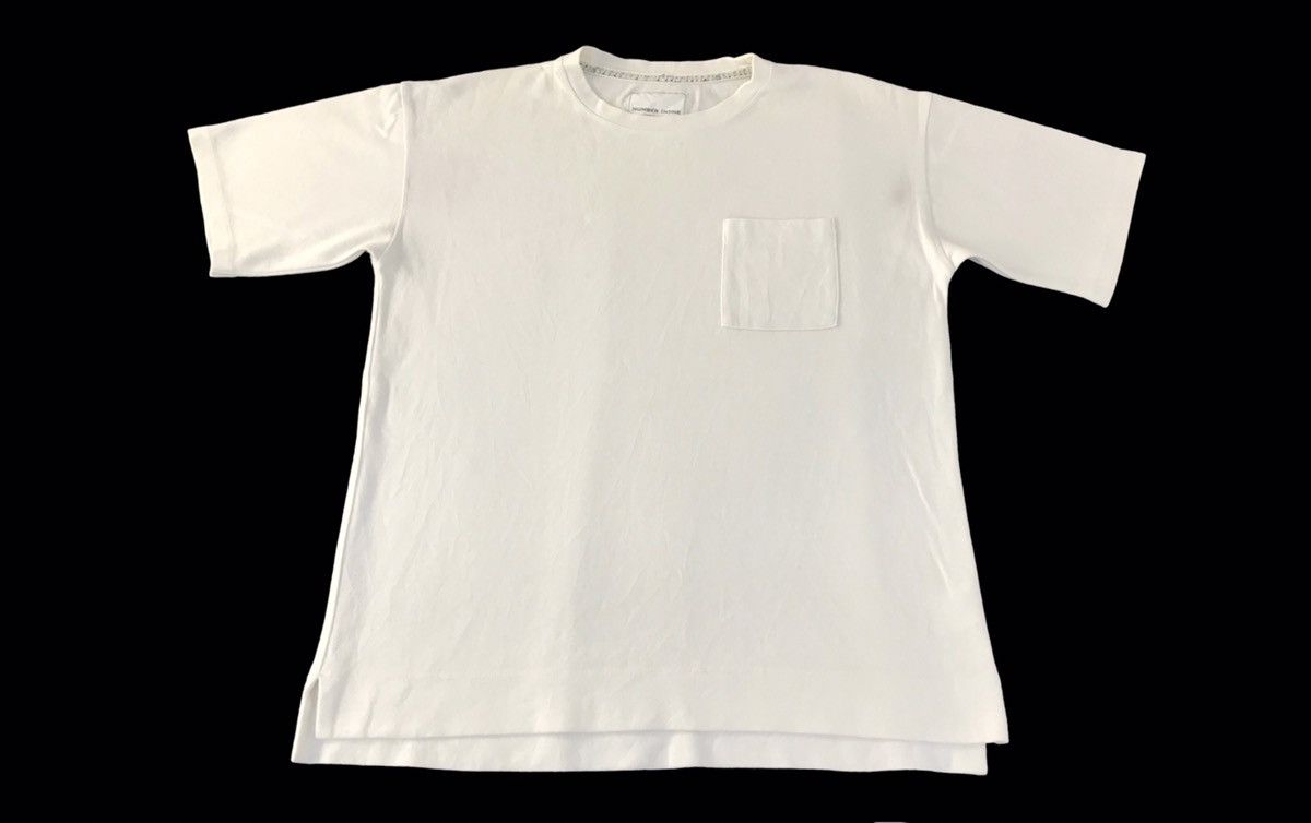 Number (N)ine Number (N)ine Studios Japanese Brand Plain Single Pocket Tee Size US M / EU 48-50 / 2 - 1 Thumbnail