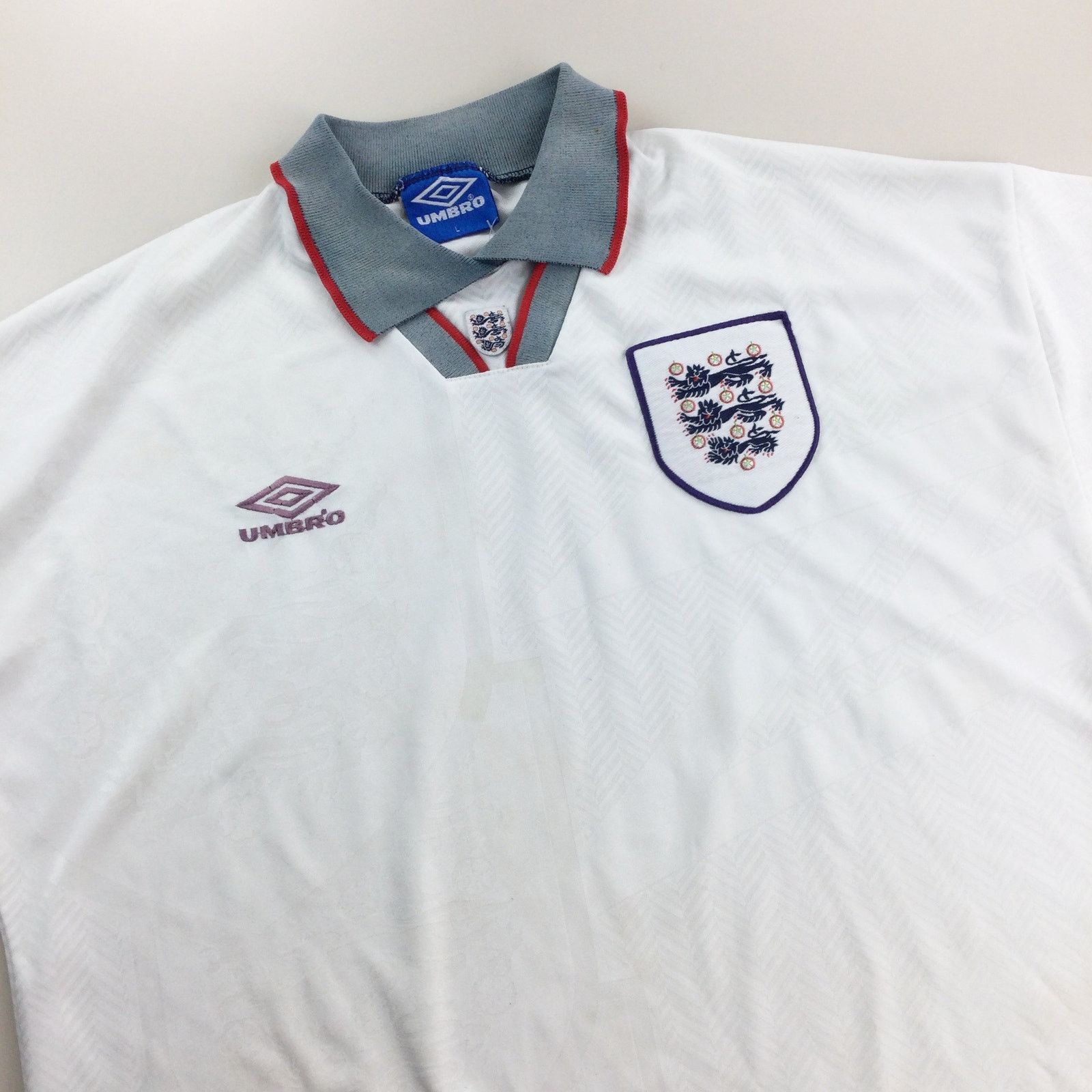 Umbro Umbro UK England 1993/95 Jersey - Large mens football soccer Size US L / EU 52-54 / 3 - 4 Thumbnail
