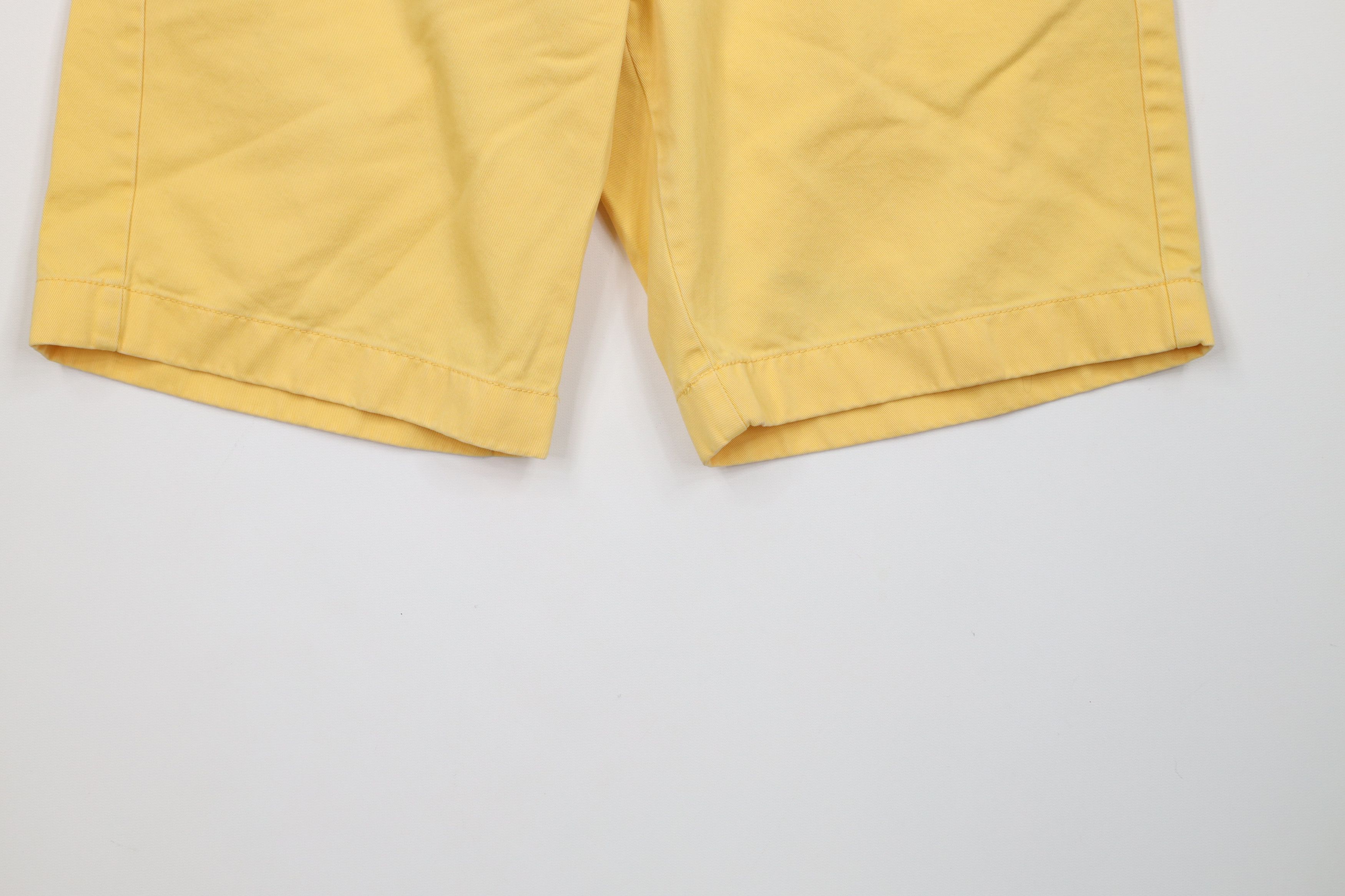 J.Crew Vintage 90s Y2K J Crew Above Knee Chino Shorts Yellow Cotton Size US 32 / EU 48 - 4 Thumbnail