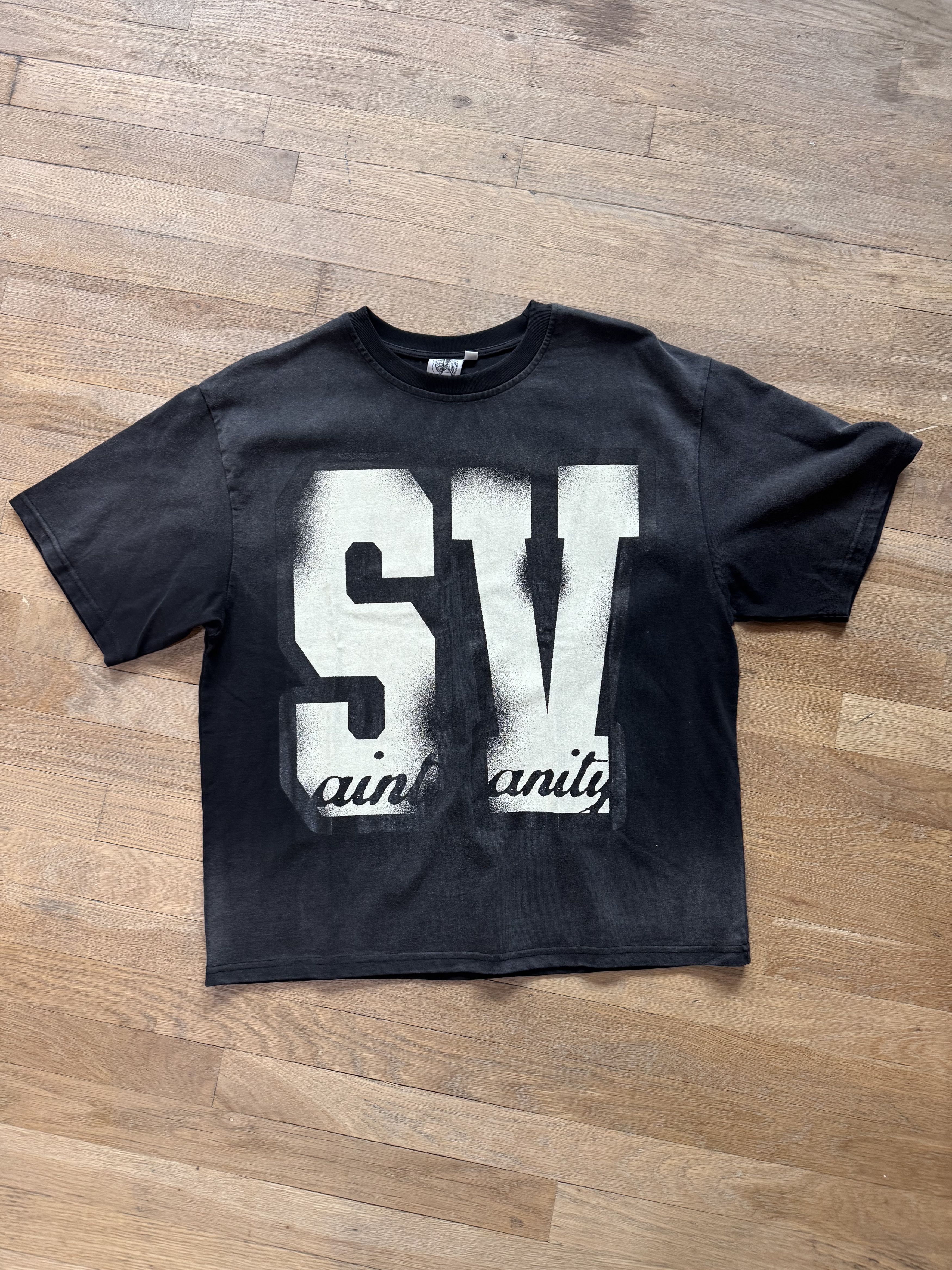 Saint Vanity SAINT VANITY SV LOGO TEE BLACK Size US L / EU 52-54 / 3 - 1 Thumbnail