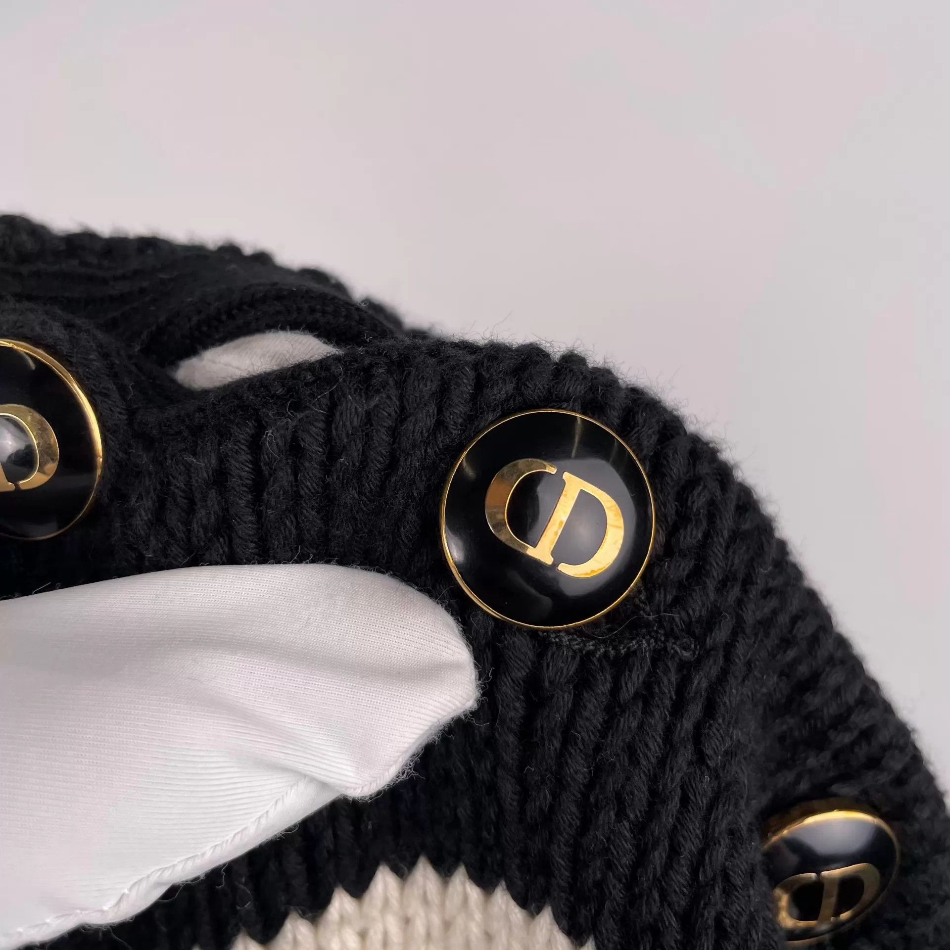 Dior Dior Wool Striped Long Sleeve 36 Blk/Wht Color Top Size XS / US 0-2 / IT 36-38 - 3 Thumbnail