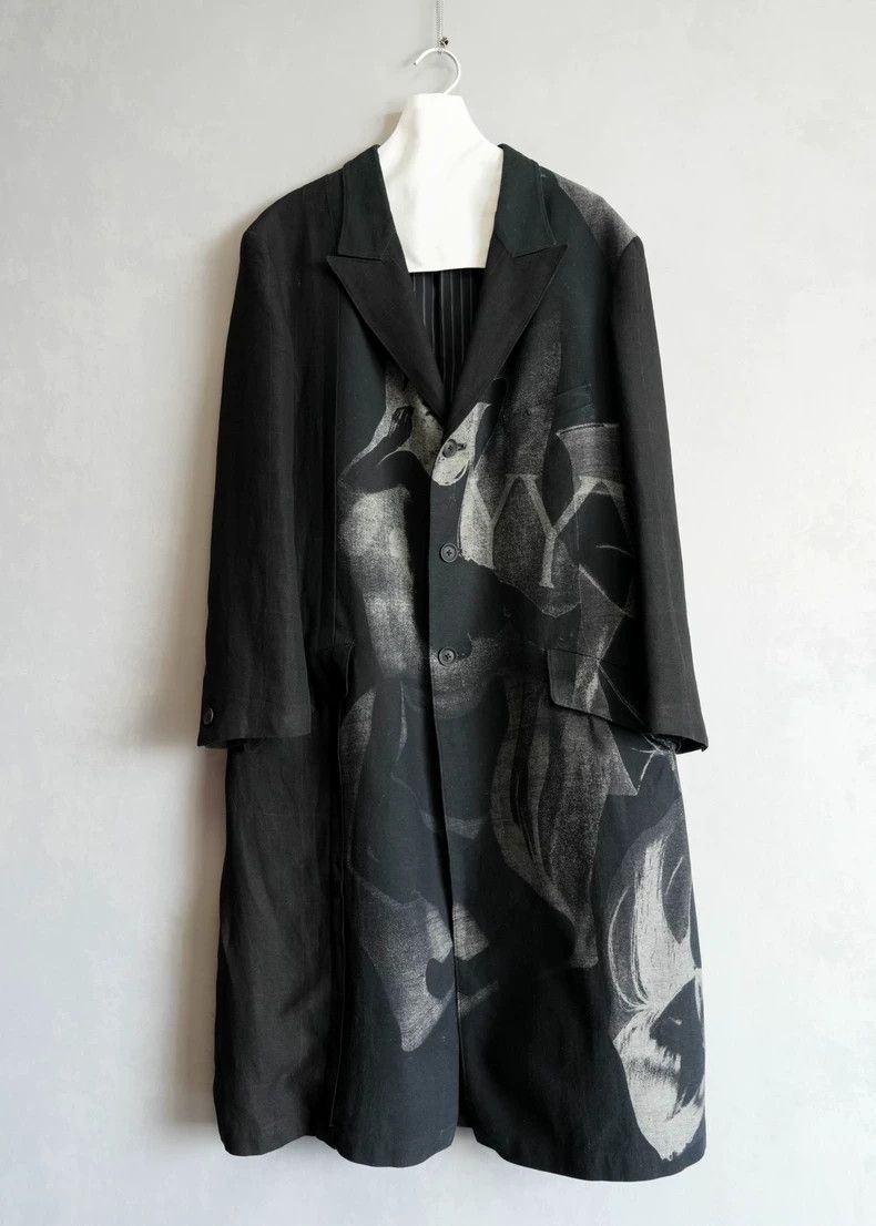 Yohji Yamamoto Yohji Yamamoto Linen Pattern Coat-dmc Size US M / EU 48-50 / 2 - 1 Thumbnail