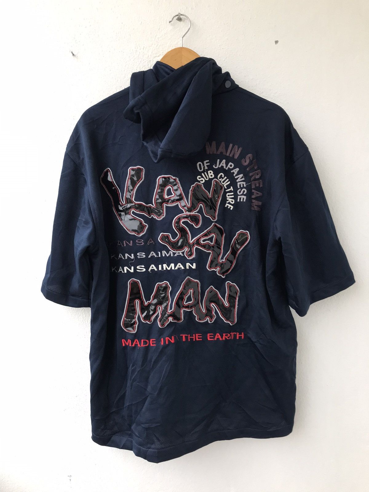 Kansai man by Kansai yamamoto shortsleeve zipper shirt