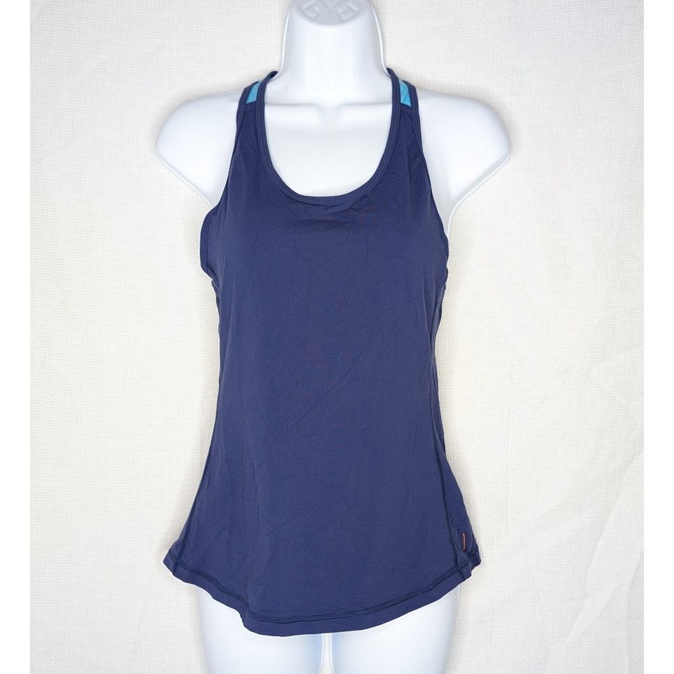Lucky Brand LUCY Navy Blue Tank Top with Mesh Racerback Size Small Size S / US 4 / IT 40 - 2 Thumbnail