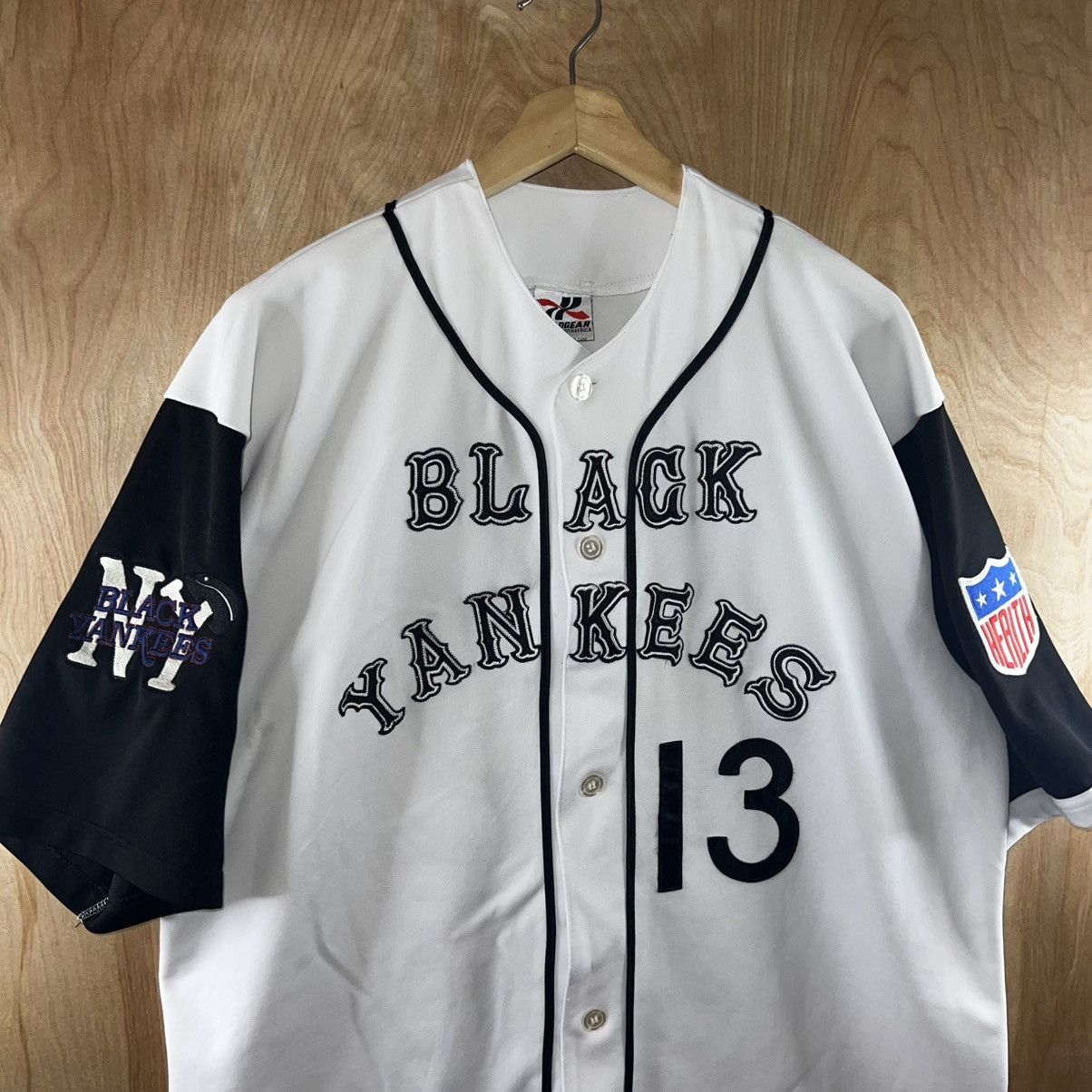 Vintage VINTAGE HEADGEAR NEGRO LEAGUES BLACK YANKEES BASEBALL JERSEY Size US XXL / EU 58 / 5 - 2 Thumbnail