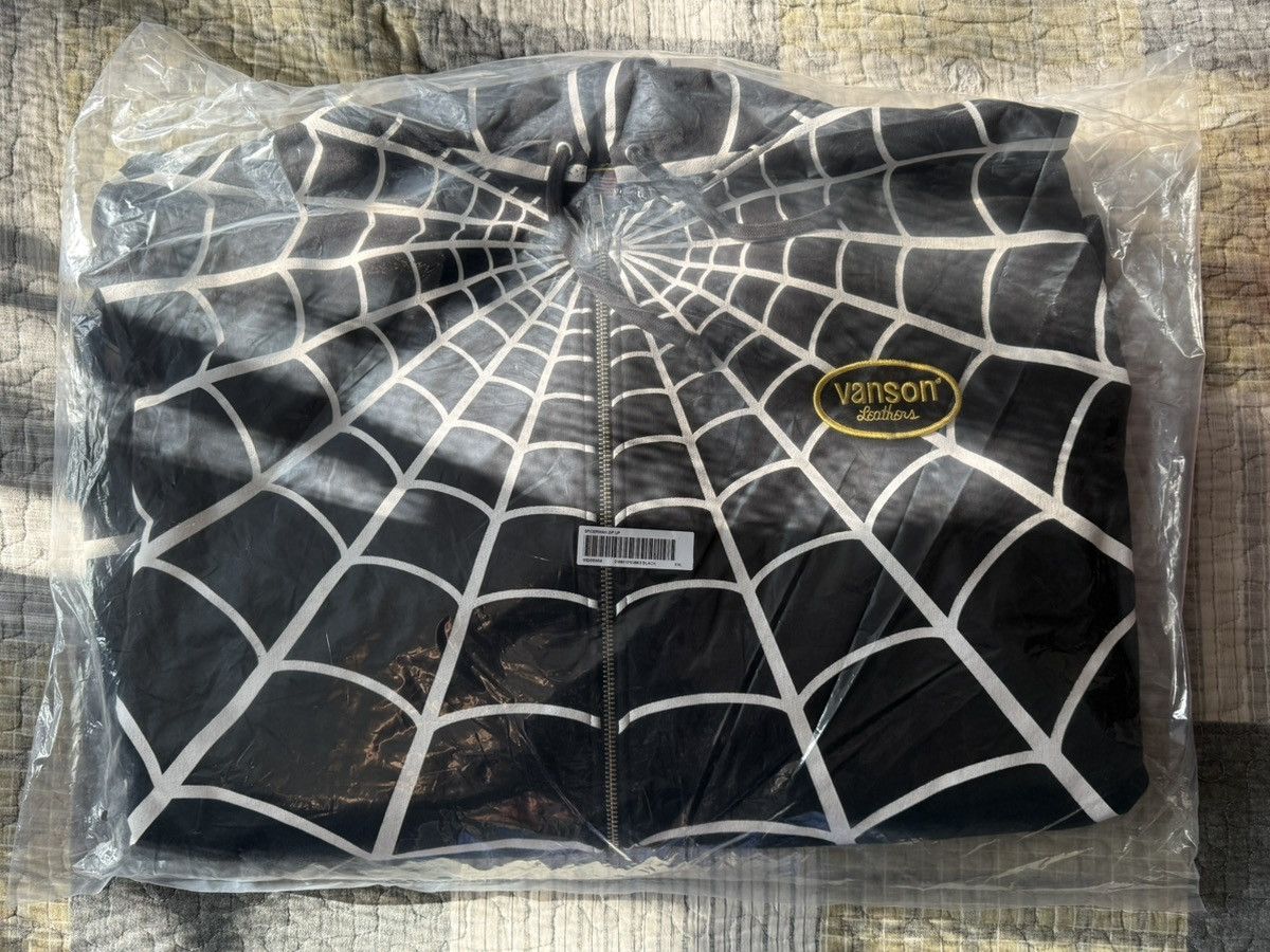 Supreme × Vanson Leathers Supreme Vanson Leathers Spider-Man Zip Up Hooded Sweatshirt Size US XXL / EU 58 / 5 - 1 Thumbnail