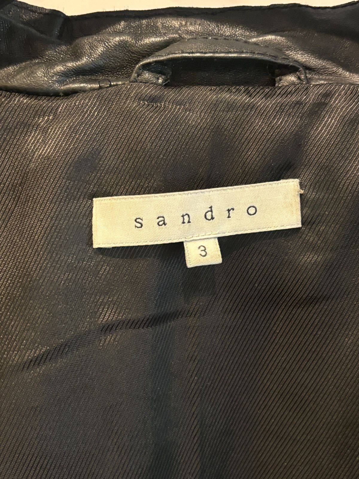 Designer × Sandro Sandro Double Leather Riders Jacket Size M / US 6-8 / IT 42-44 - 5 Thumbnail