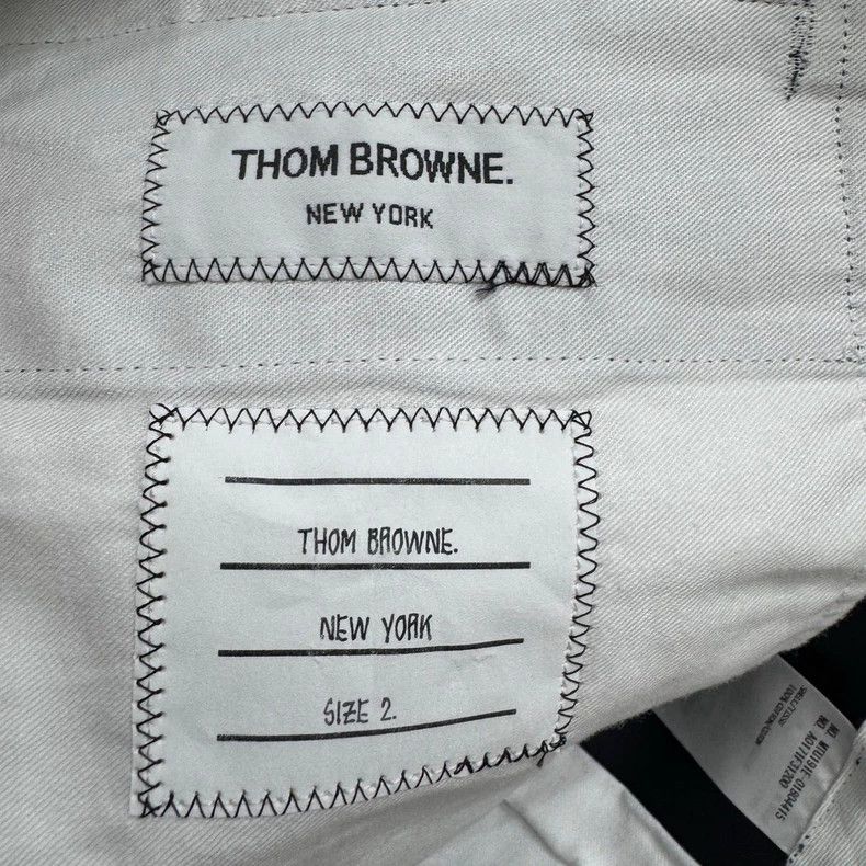 Thom Browne Thom Browne size2 Striped floral shorts Size US 26 / EU 42 - 2 Thumbnail
