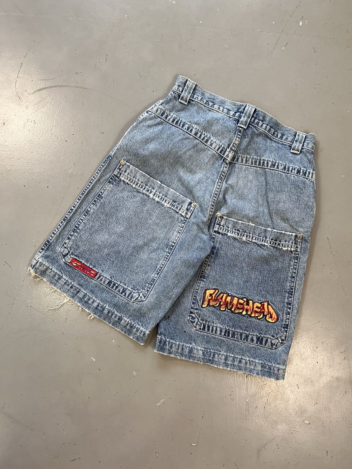 JNCO Vintage flamehead crazy boy printed denim jort Size US 28 / EU 44 - 10 Thumbnail