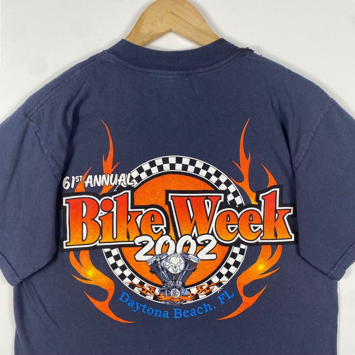 Vintage × West Coast Choppers Vintage 2002 BIKE WEEK Daytona Beach Florida 61st Annual Tee Size US M / EU 48-50 / 2 - 2 Thumbnail