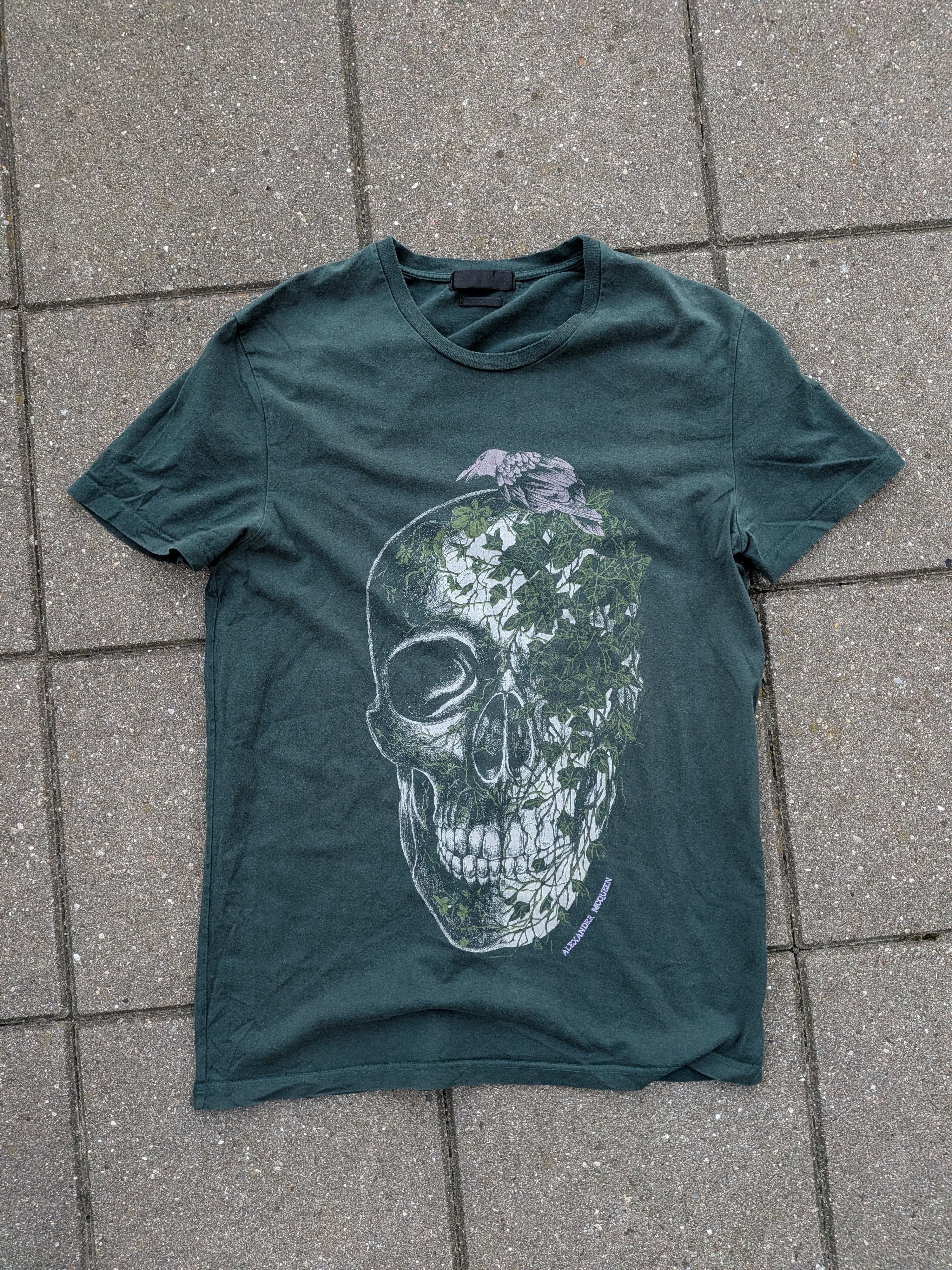 Alexander McQueen Alexander McQueen 2012 Skull Ivy Raven T-Shirt Size US M / EU 48-50 / 2 - 1 Thumbnail