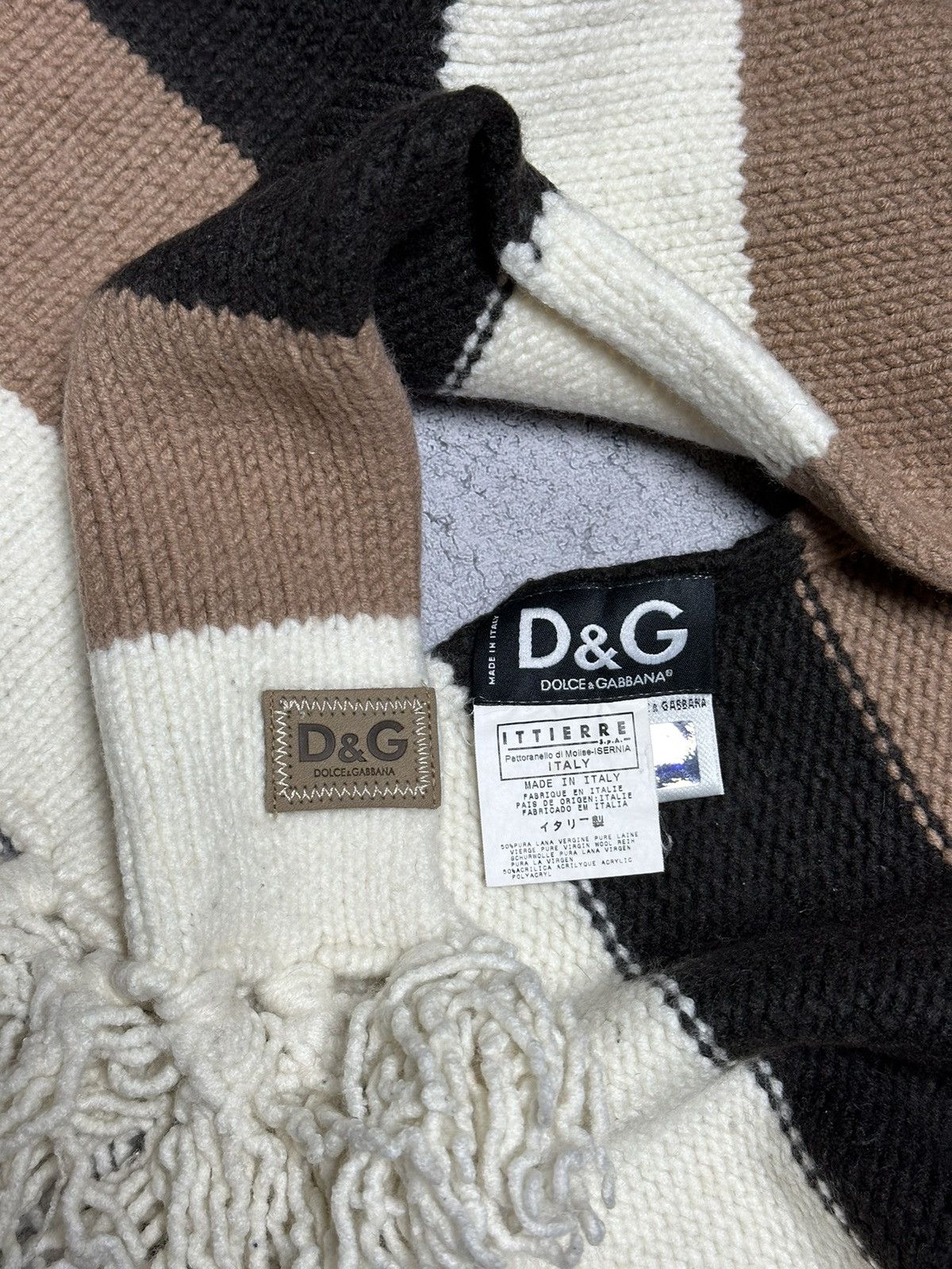 Dolce & Gabbana Vintage Dolce & Gabbana Wool Knitted Scarf / Muffler Size ONE SIZE - 3 Thumbnail