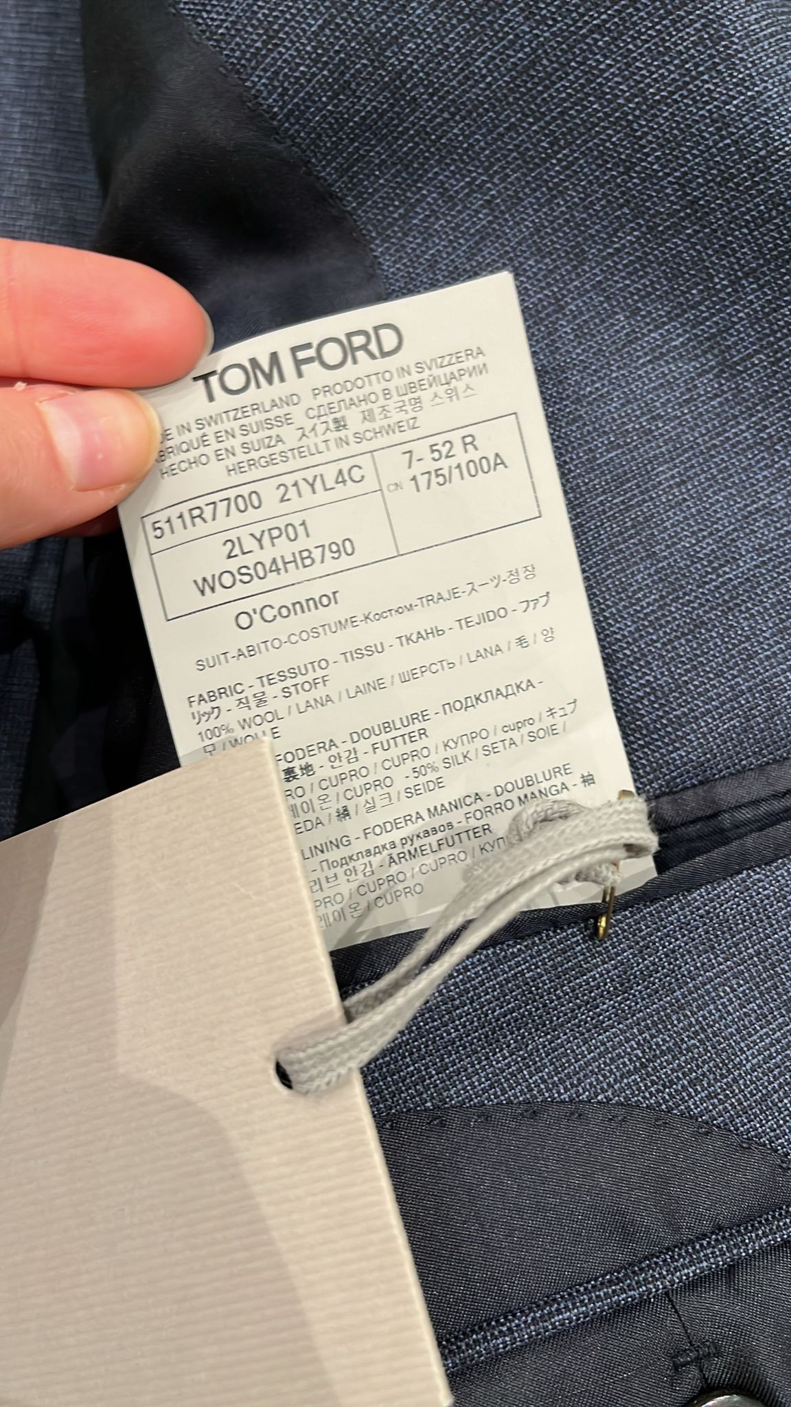 Tom Ford o1loc1c1124 2LYP01 Suit in Grey Size US L / EU 52-54 / 3 - 3 Thumbnail