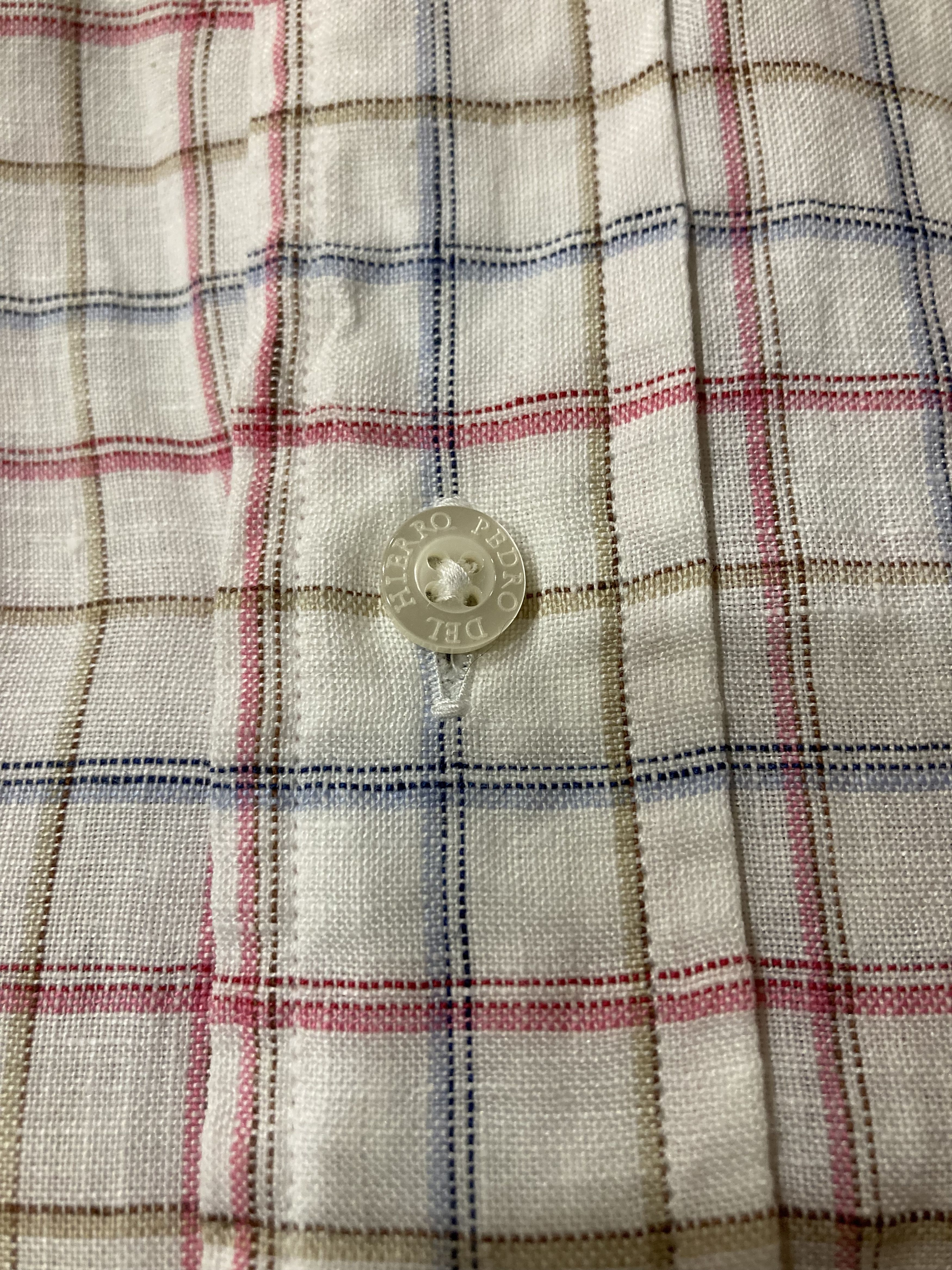 Other Vintage Pedro del Hierro Linen Button Down Shirt Size US L / EU 52-54 / 3 - 6 Thumbnail
