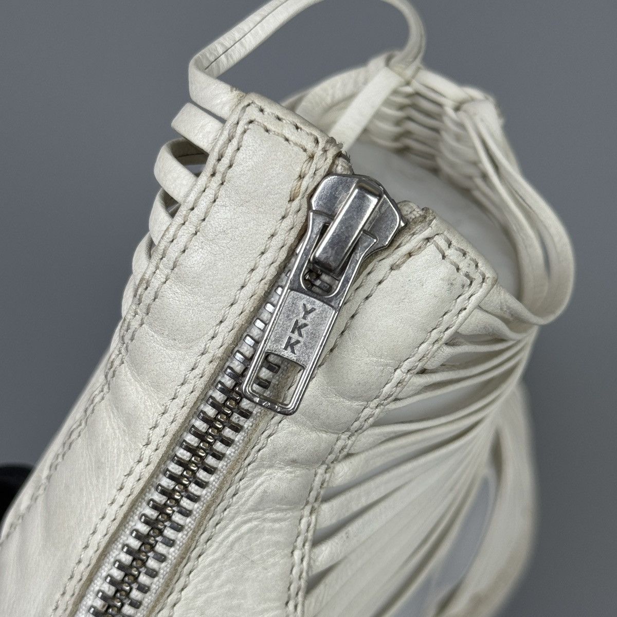 Ann Demeulemeester Ann Demeulemeester - White Braided Gladiator Sandals Size US 6 / IT 36 - 13 Thumbnail