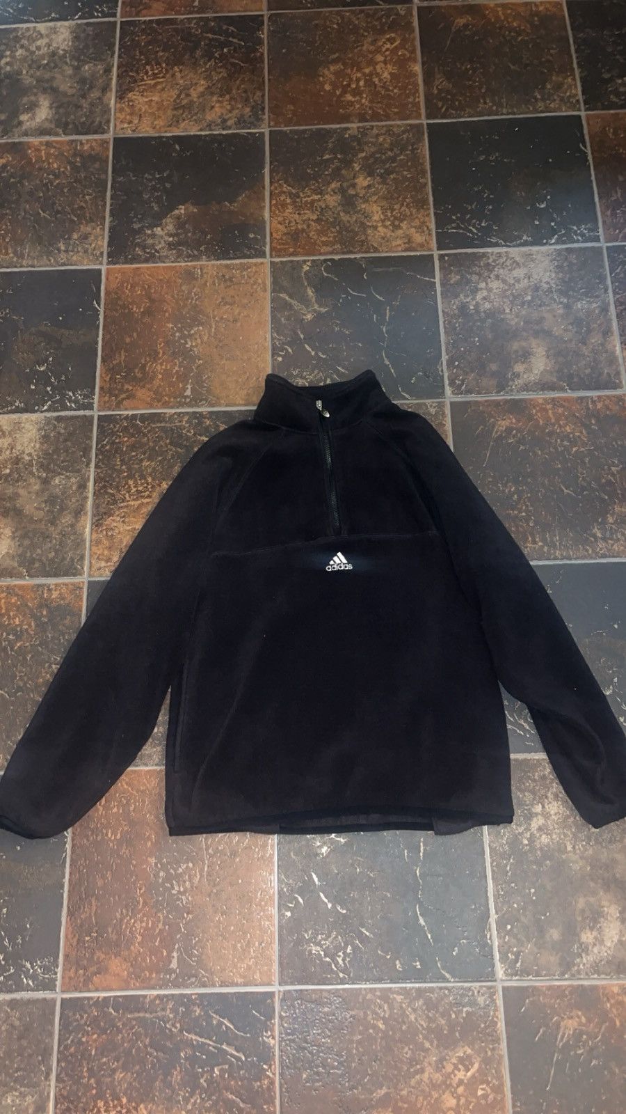 Adidas Vintage Adidas Fleece Zip Jacket Size US S / EU 44-46 / 1 - 1 Thumbnail