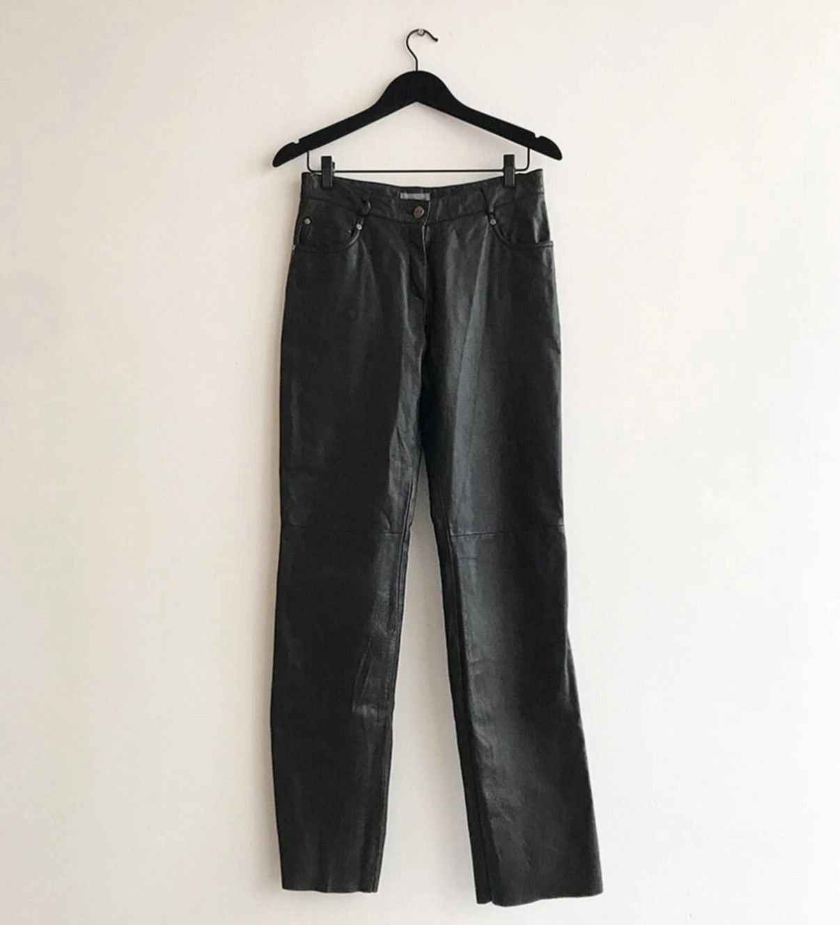 Versace Vintage leather Versace pants Size 28" / US 6 / IT 42 - 1 Thumbnail