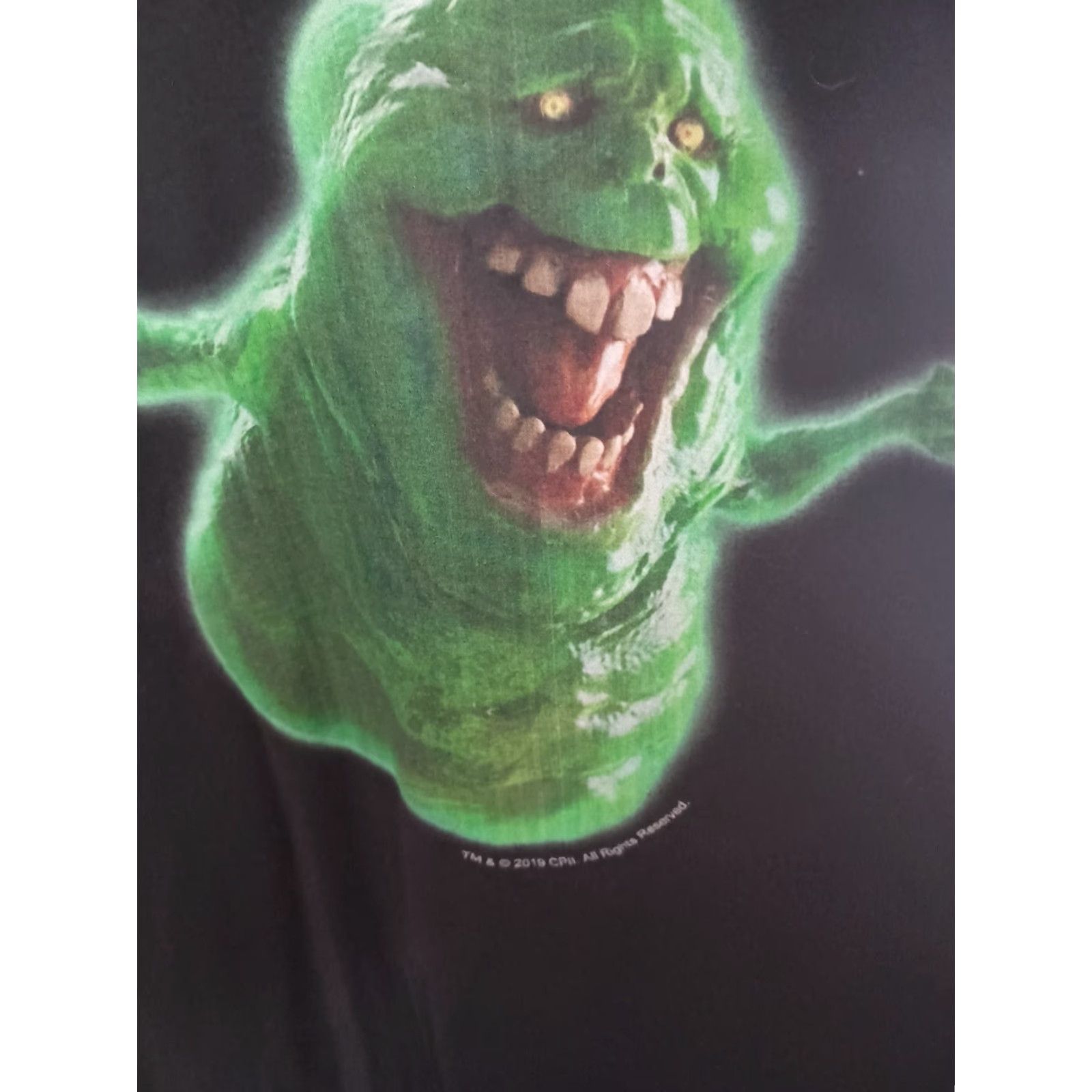 Vintage Movie Ghostbusters T-shirt Slimer 2XL Black Halloween Mens Size US XXL / EU 58 / 5 - 2 Thumbnail