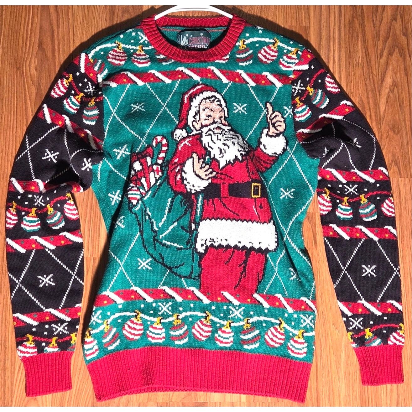 & Other Stories Men's Santa Claus & Decorations Holiday Ugly Sweater Size US M / EU 48-50 / 2 - 7 Thumbnail