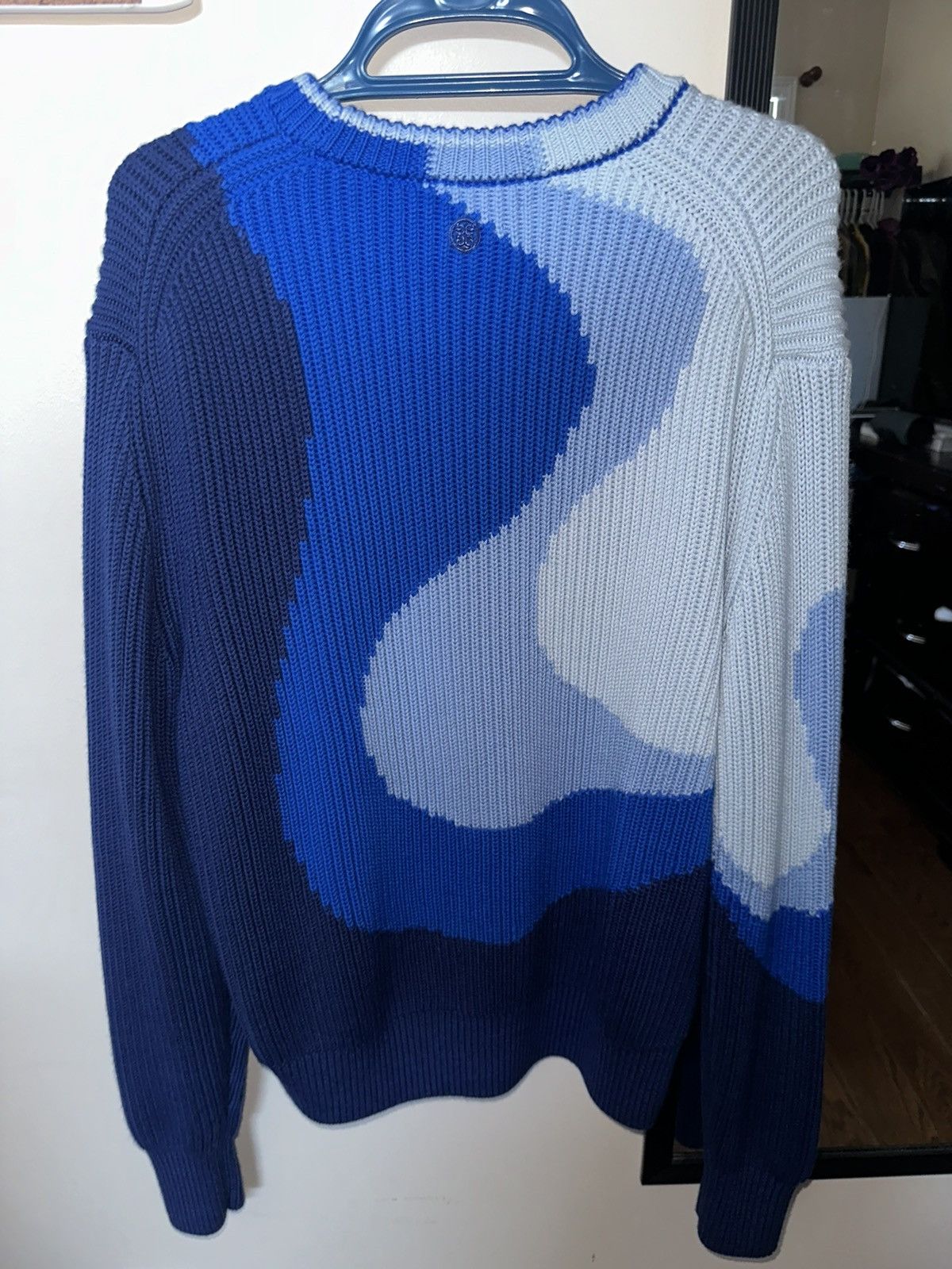 G/FORE G/FORE MERINO WOOL BLUE KNIT SWEATER Size US S / EU 44-46 / 1 - 6 Thumbnail