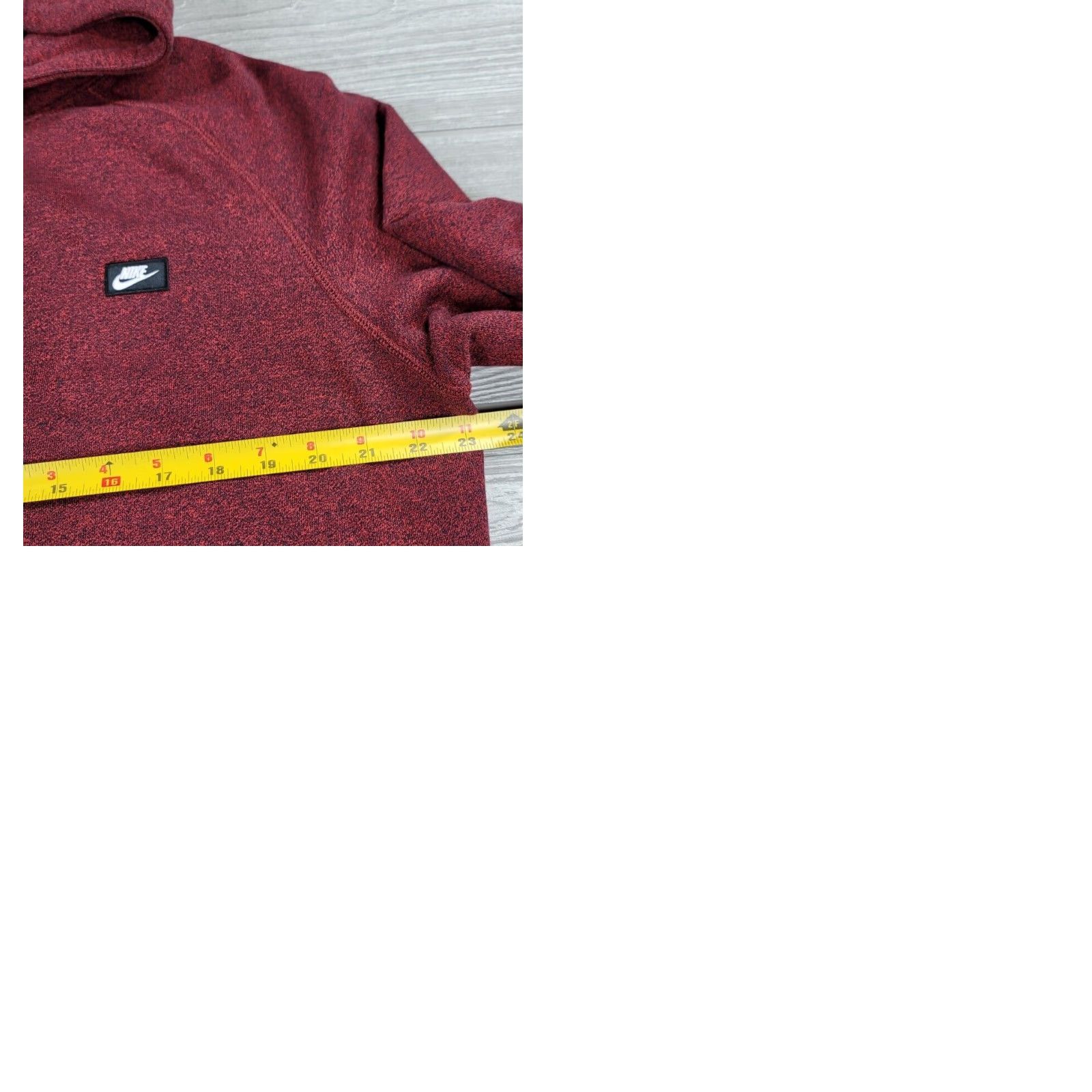 Nike Nike Hoodie Men’s Pullover V-Neck Kangaroo Pocket Black Red XS? No, Size L. Size US L / EU 52-54 / 3 - 9 Thumbnail