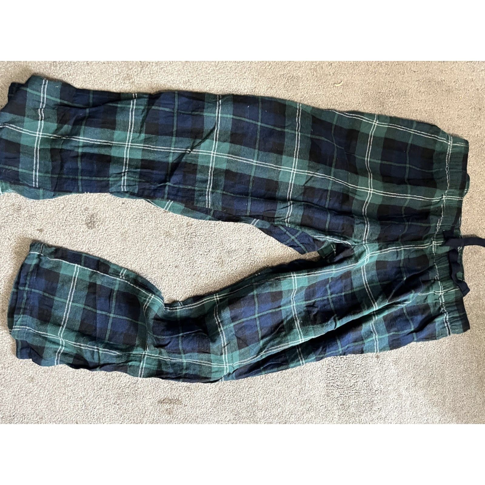 Old Navy Old Navy Green Buffalo Plaid Flannel Pajama Pants Men’s L Lounge Sleep PJs Size US 33 - 2 Thumbnail