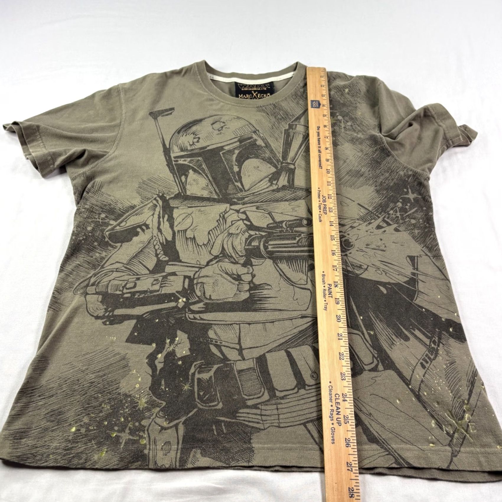 Star Wars VINTAGE Star Wars Marc Ecko Shirt Mens Large Green Boba Fett Graphic AOP Crew Neck Size US L / EU 52-54 / 3 - 6 Thumbnail