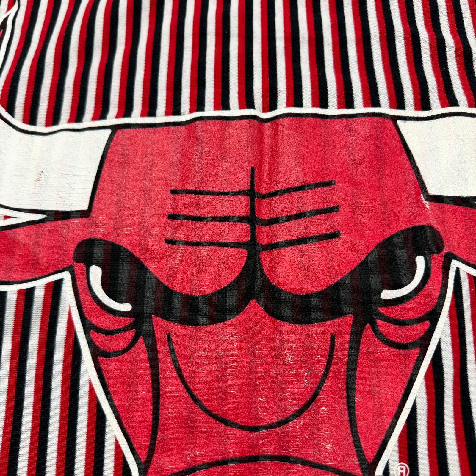 Vintage Vintage Competitor Chicago Bulls Pinstripe Basketball Shirt Size US XL / EU 56 / 4 - 4 Thumbnail