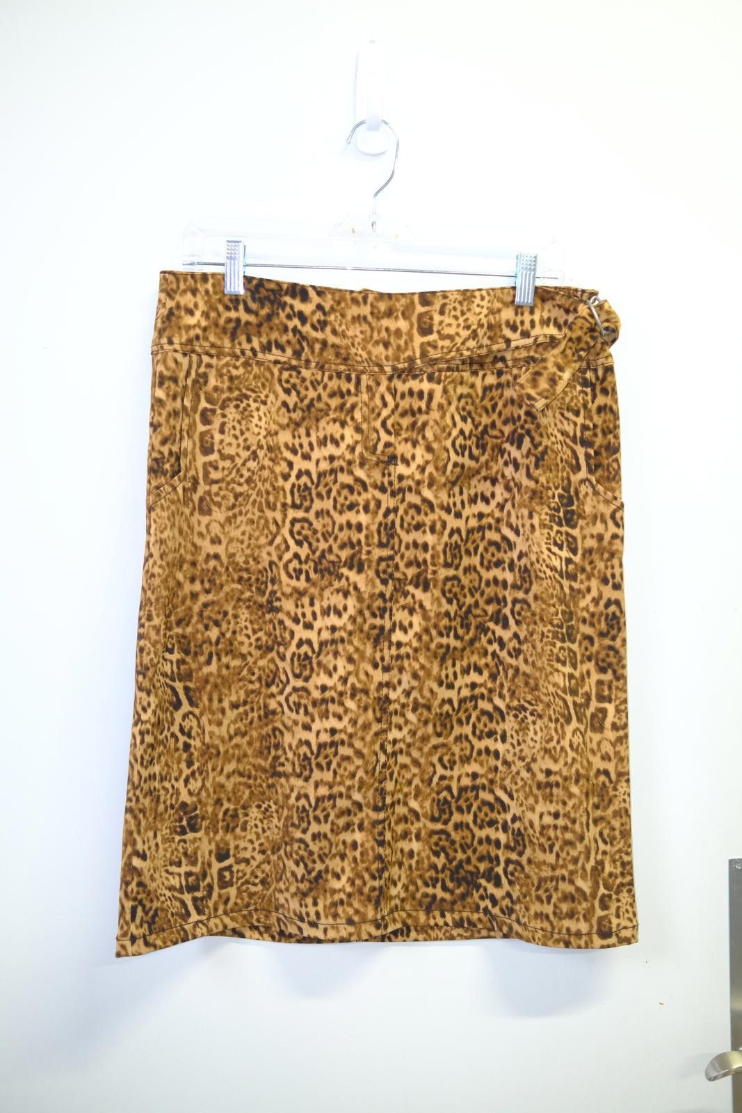 Jean Charles De Castelbajac 00's Castelbajac Leopard Print Skirt Size 32" / US 10 / IT 46 - 1 Thumbnail
