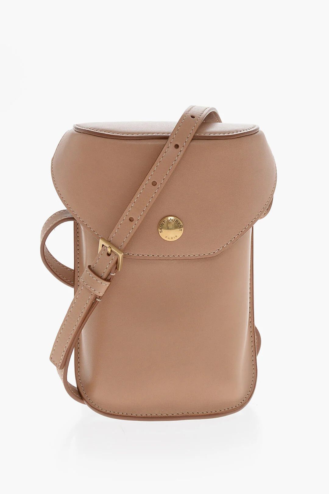 Saint Laurent Paris og1mm0426 Size: OS / Leather Mini Bag in Beige Size ONE SIZE - 1 Thumbnail