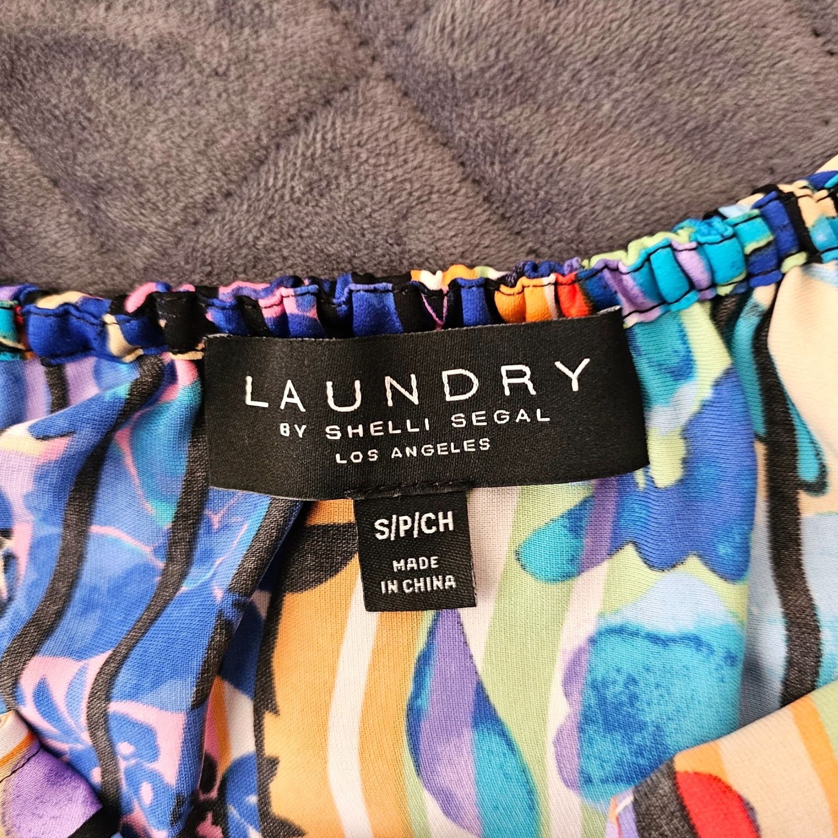 Laundry by Shelli Segal Laundry by Shelli Segal Camisole Tank Shirt Sleeveless Spaghetti Strap Cami Slim Multicolor Floral Woman/S Ladies? Size S / US 4 / IT 40 - 6 Thumbnail