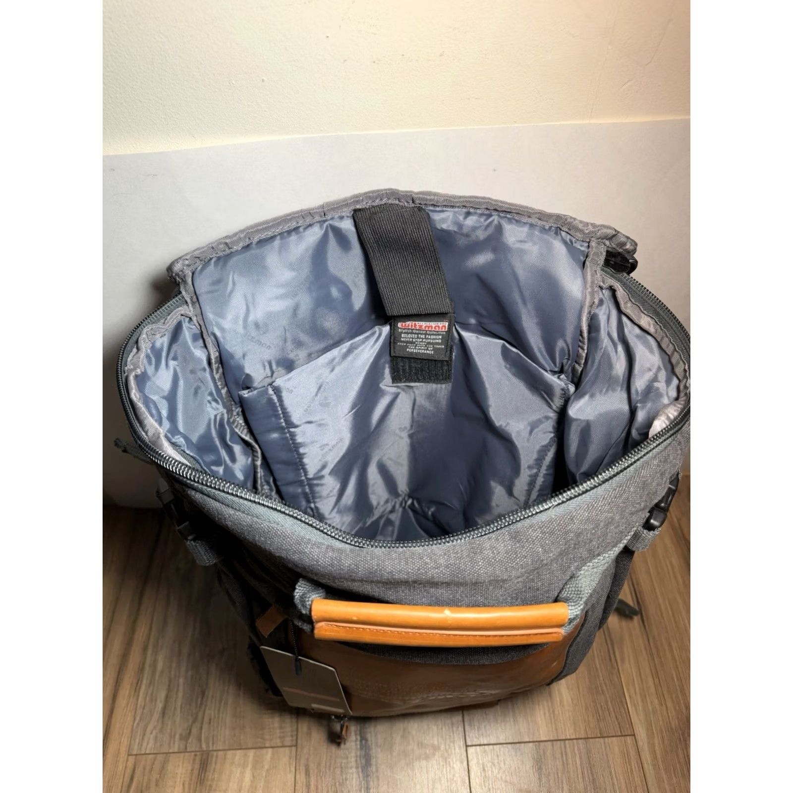 Vintage Witzman Backpack Charcoal Canvas Travel Backpack Large Men Laptop Sleeve/Protection Rucksack Duffel Bag Size ONE SIZE - 7 Thumbnail