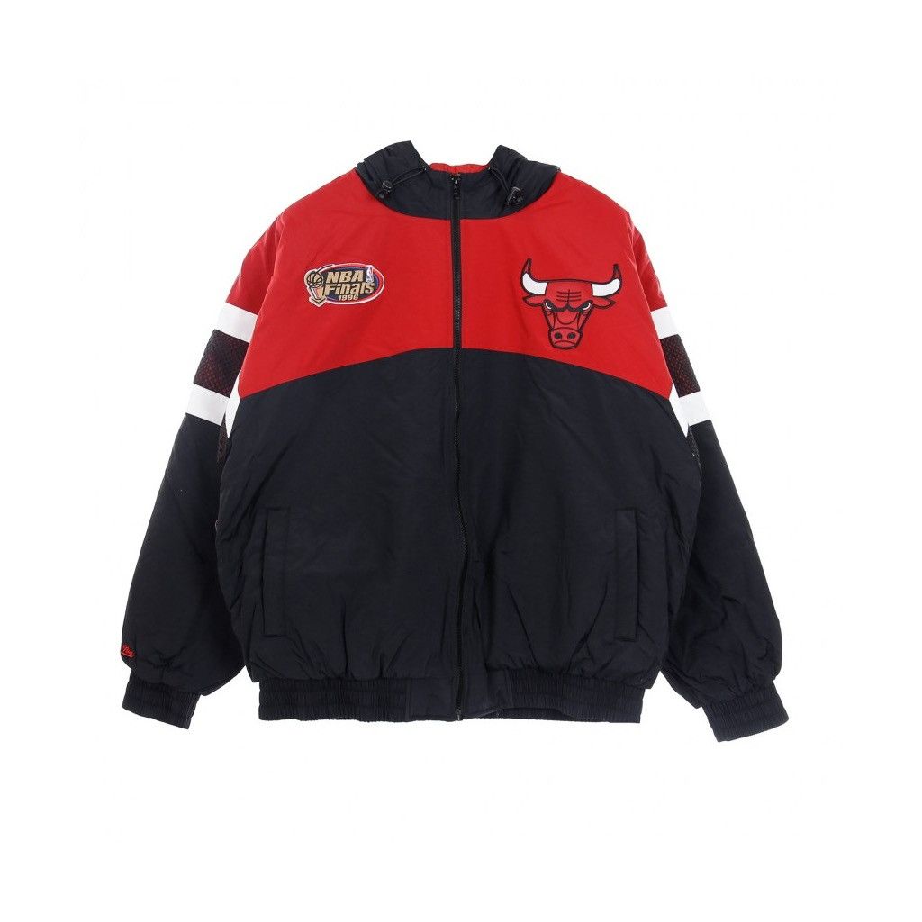 image of Mitchell Ness Chicago Bulls Jacket in Red, Men's (Size 2XL)