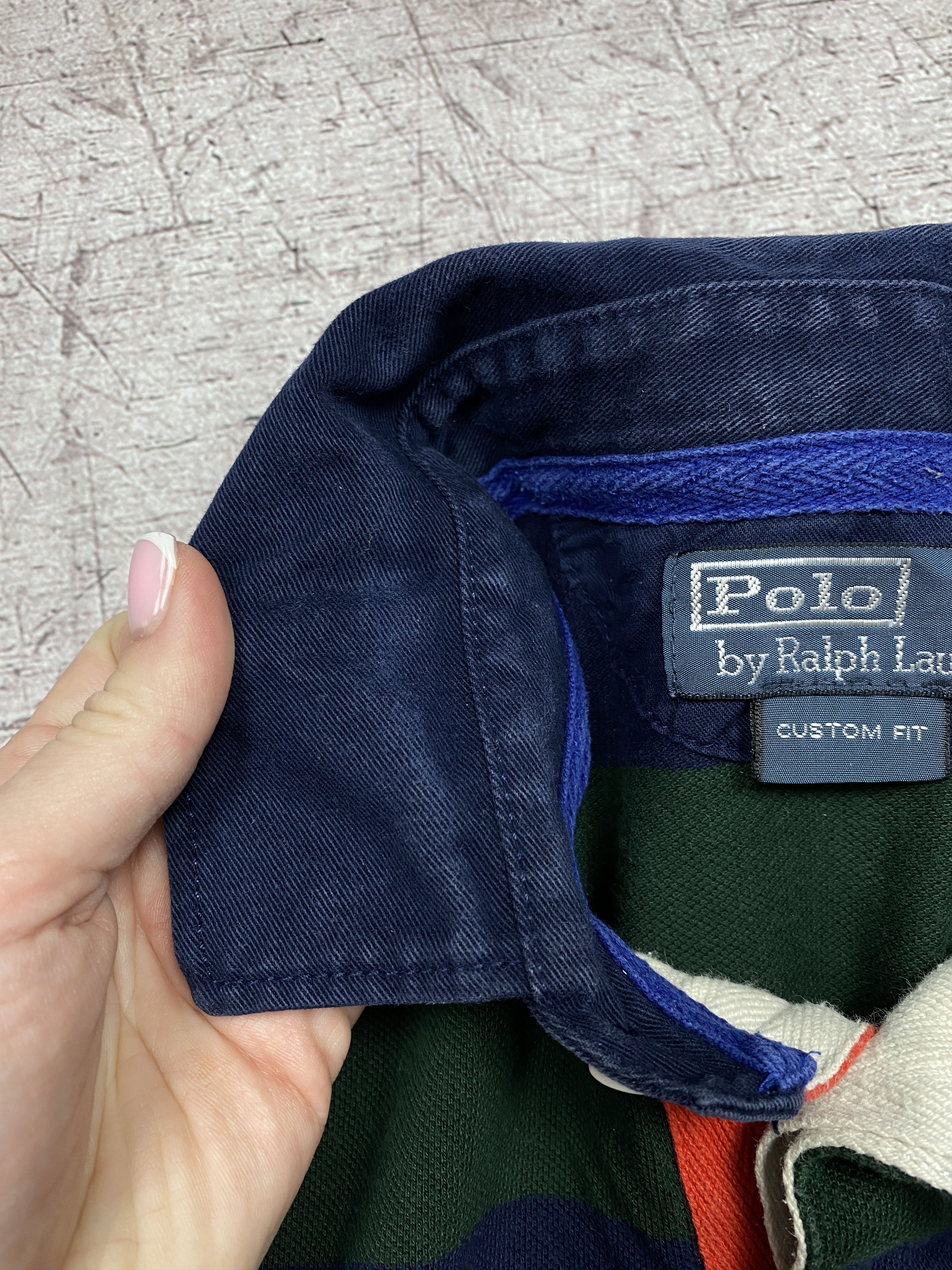 Polo Ralph Lauren × Ralph Lauren × Vintage Polo Ralph Lauren Vintage Rugby Long Sleeve Polo Shirt Size US M / EU 48-50 / 2 - 9 Thumbnail