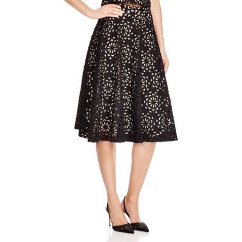 Alice + Olivia Alice + Olivia Viviana Cutout A-Line Skirt - Size 4 Size 27" / US 4 / IT 40 - 1 Thumbnail