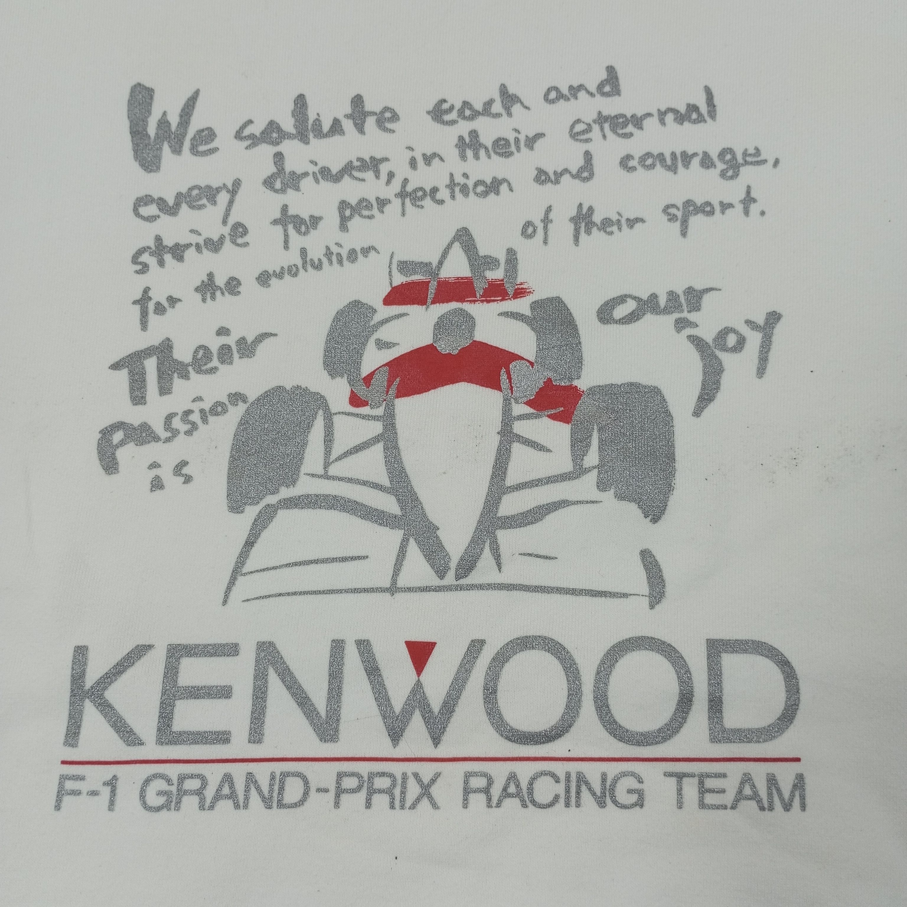 Vintage Kenwood F1 Grand Prix Racing Team Sweatshirt c243n23 Size US M / EU 48-50 / 2 - 2 Thumbnail