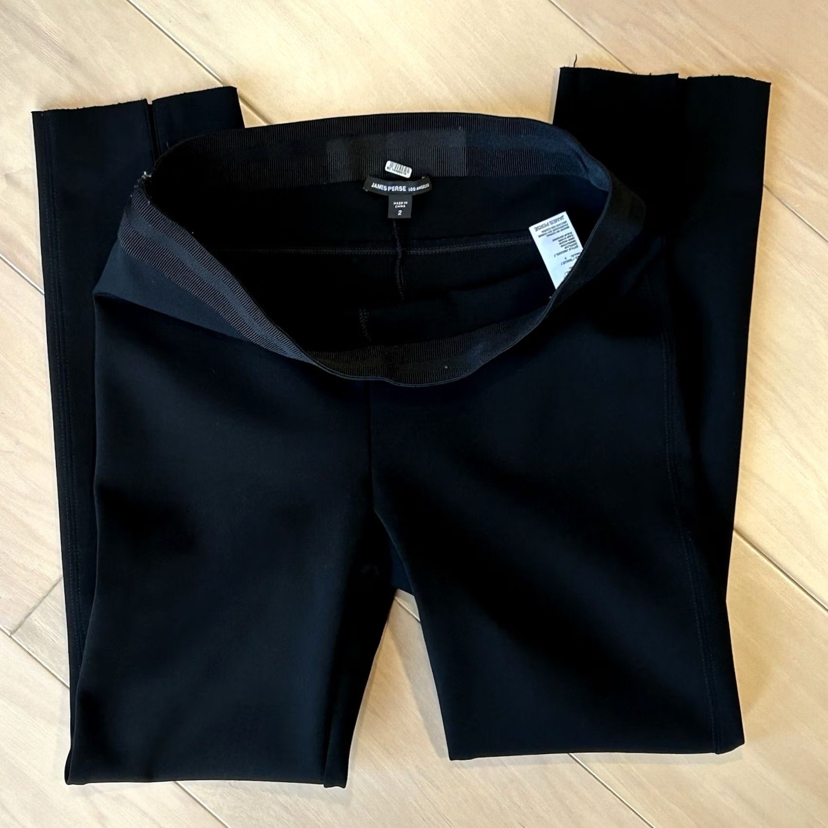 James Perse James Perse Los Angeles Matte Scuba Cropped Black Leggings Women’s 2 Size 26" / US 2 / IT 38 - 5 Thumbnail