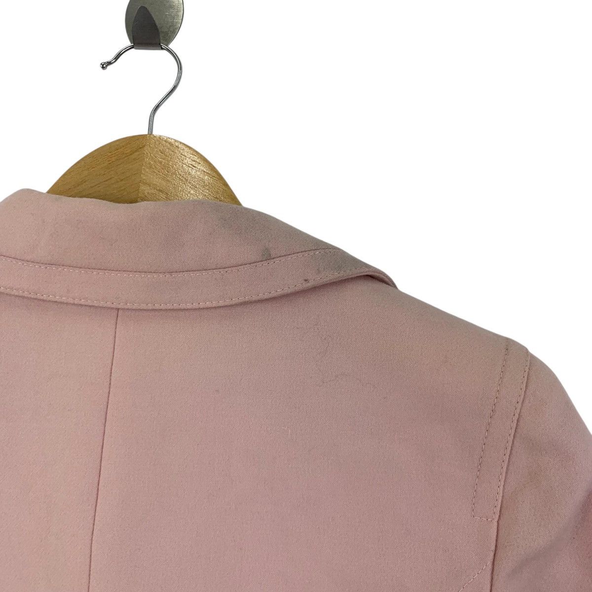 Courreges Vintage COURREGES France Designer Brand Pink Blazer Jacket Size XS / US 0-2 / IT 36-38 - 9 Thumbnail
