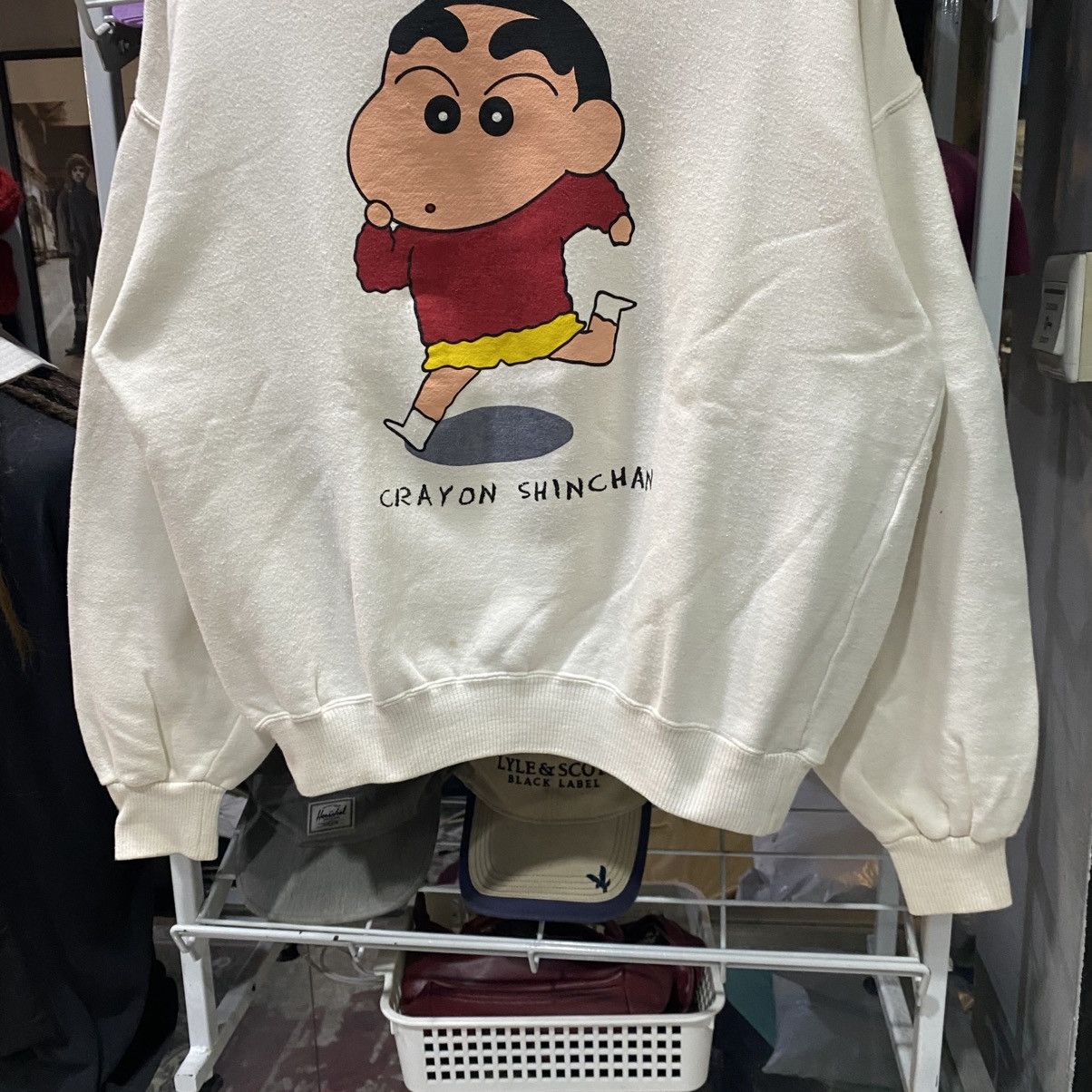 Anime VINTAGE‼️CRAYON SHIN CHAN Anime Cartoon Sweatshirts Size US L / EU 52-54 / 3 - 4 Thumbnail