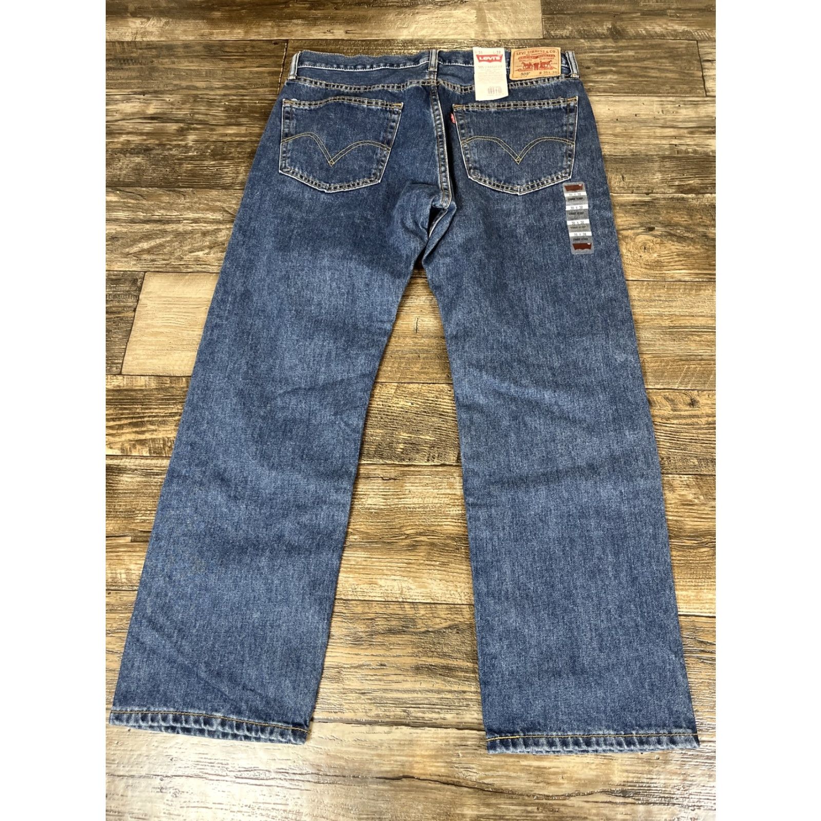Levi's NWT Levi's 505 Jeans Regular Men 36x30 Red Tab Blue Straight Y2K USA Size US 36 / EU 52 - 8 Thumbnail