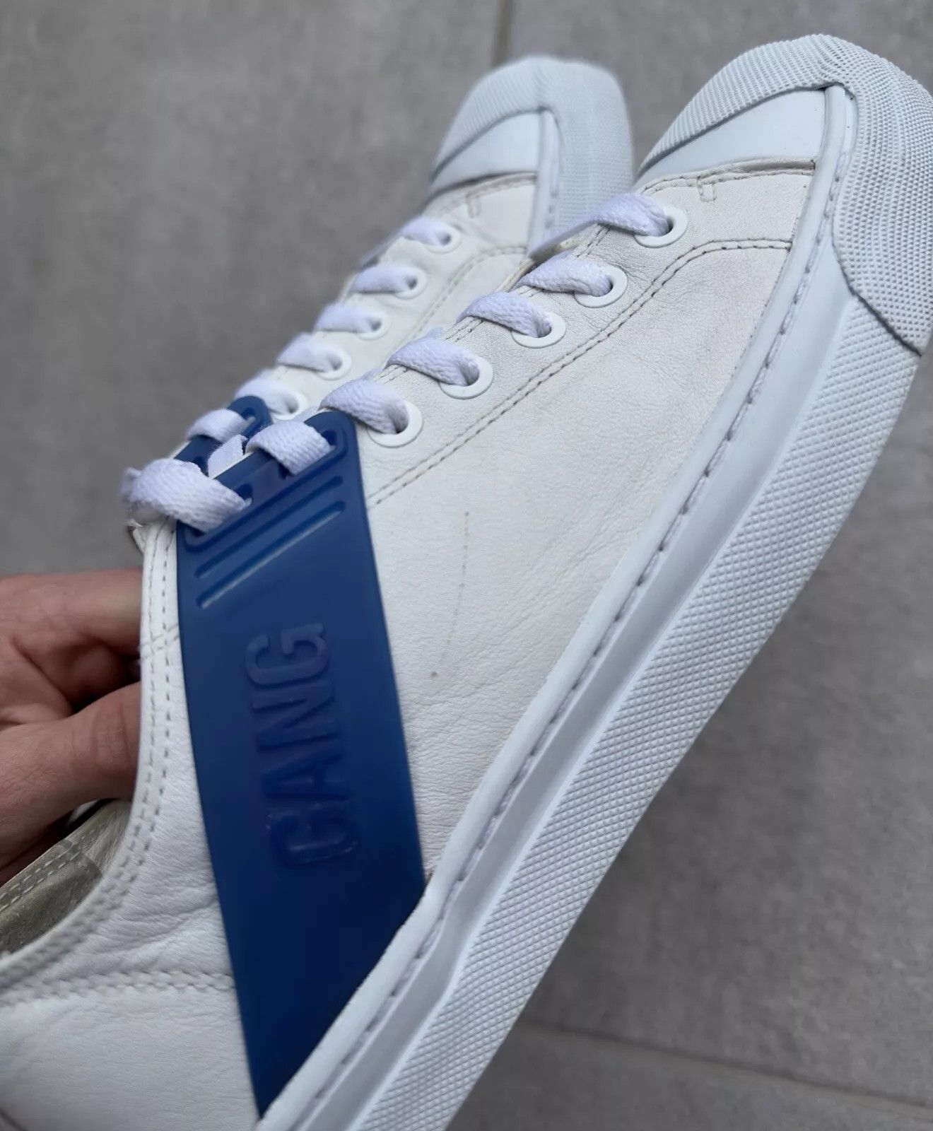 Neil Barrett NEIL BARRETT Mens Shoes Gang Trainer Sneaker Leather White Size US 8 / EU 41 - 6 Thumbnail