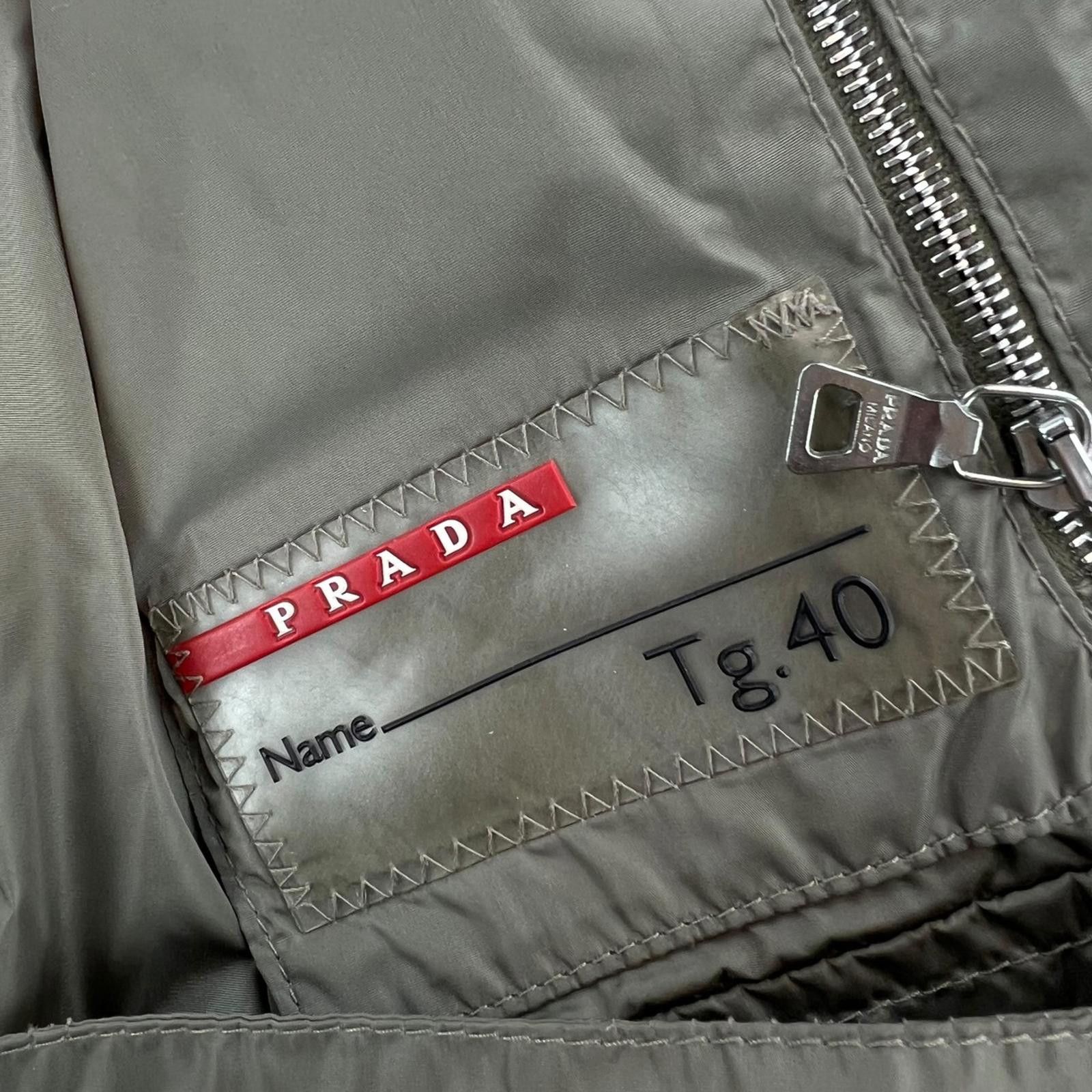 Prada Prada Women's Khaki Two Tone Puffer Jacket Size M / US 6-8 / IT 42-44 - 7 Thumbnail