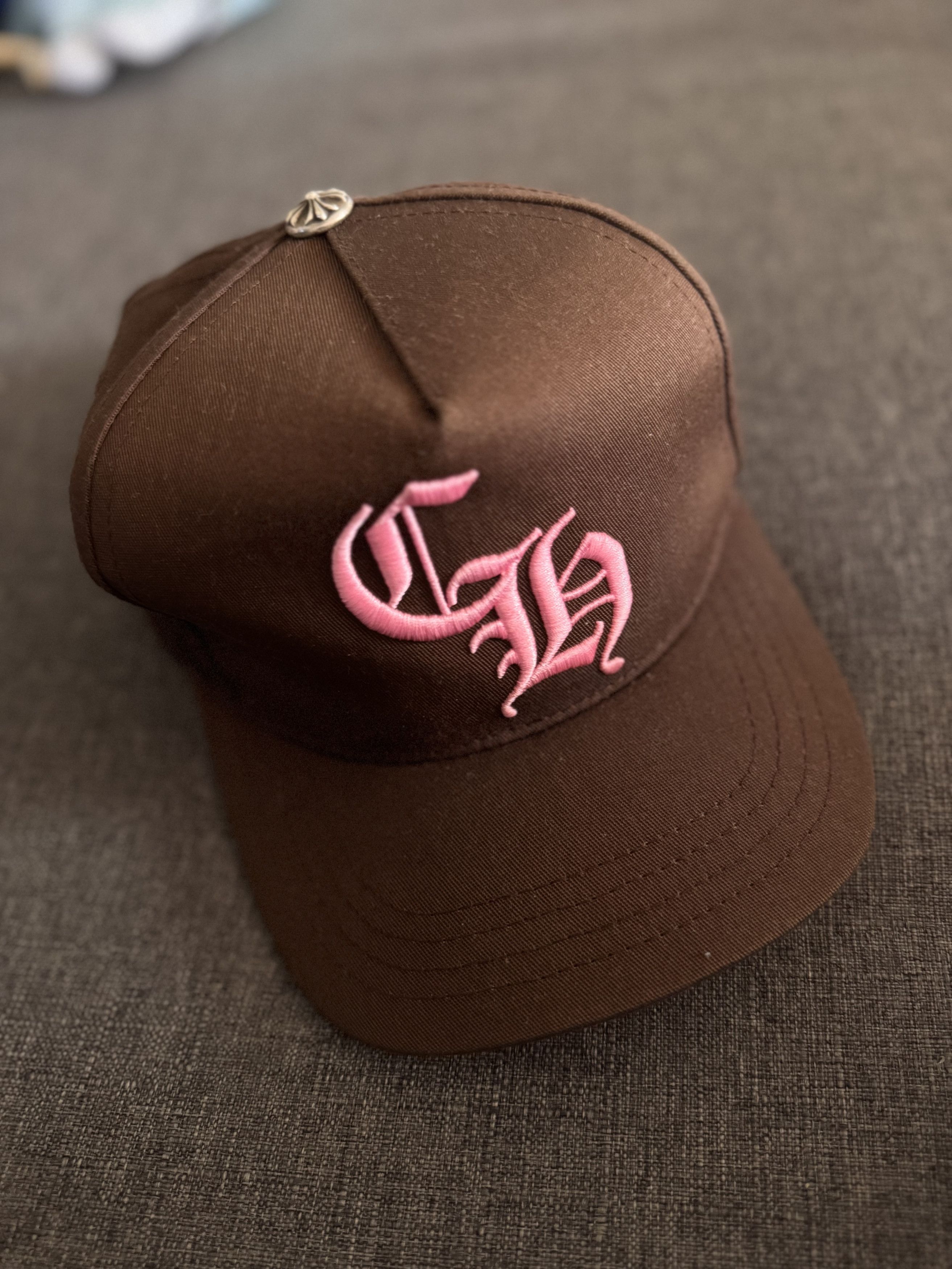 Chrome Hearts Brown and pink chrome hearts hat | Grailed