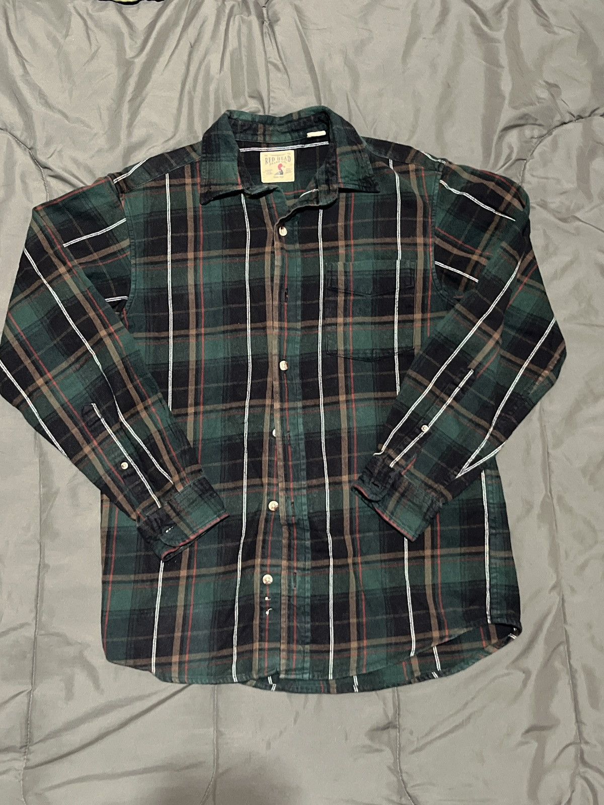 Green RedHead Brand Co Flannel