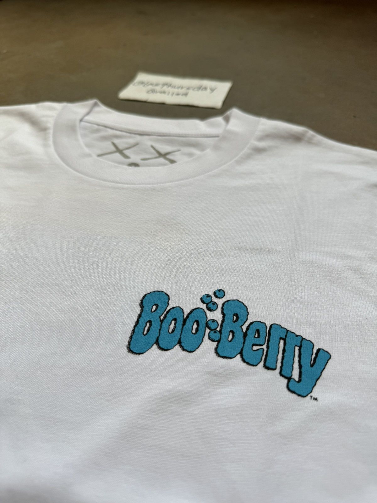 KAWS x Monsters Boo Berry Tee White Large