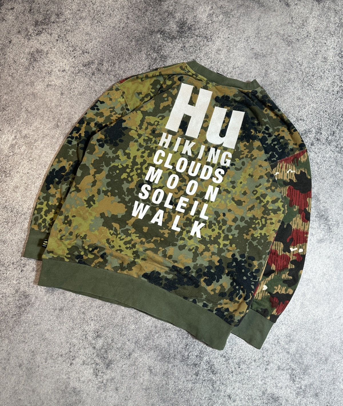 Adidas × Pharrell Hu Adidas Pharrell Williams Camo Sweatshirt Streetwear M Size US M / EU 48-50 / 2 - 1 Thumbnail