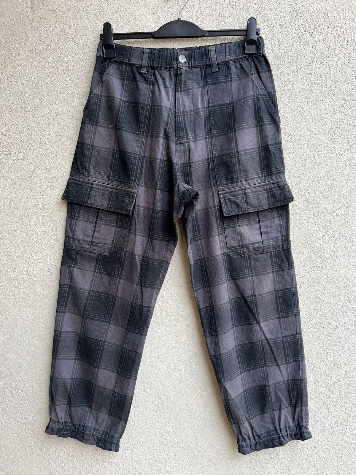 Vintage VTG MILK BOY Japan Check Cargo Trouser Pant Size US 30 / EU 46 - 7 Thumbnail